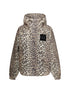 GANNI L-XL leopard raincoat jacket