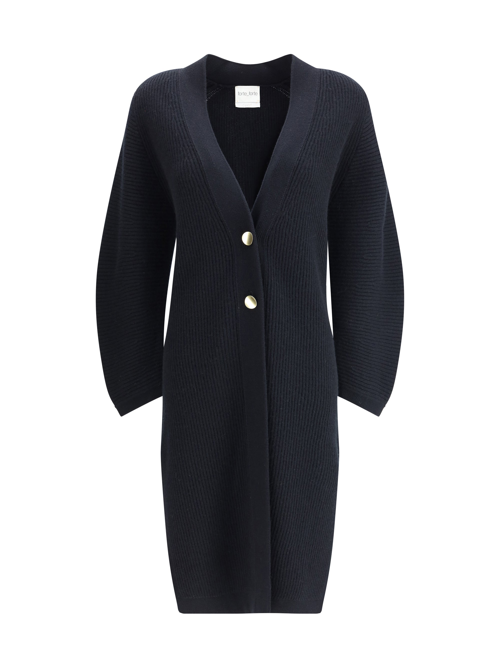 FORTE_FORTE 0 long ribbed cashmere cardigan