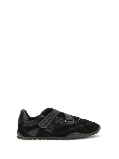 yulia suede sneakers with sequins