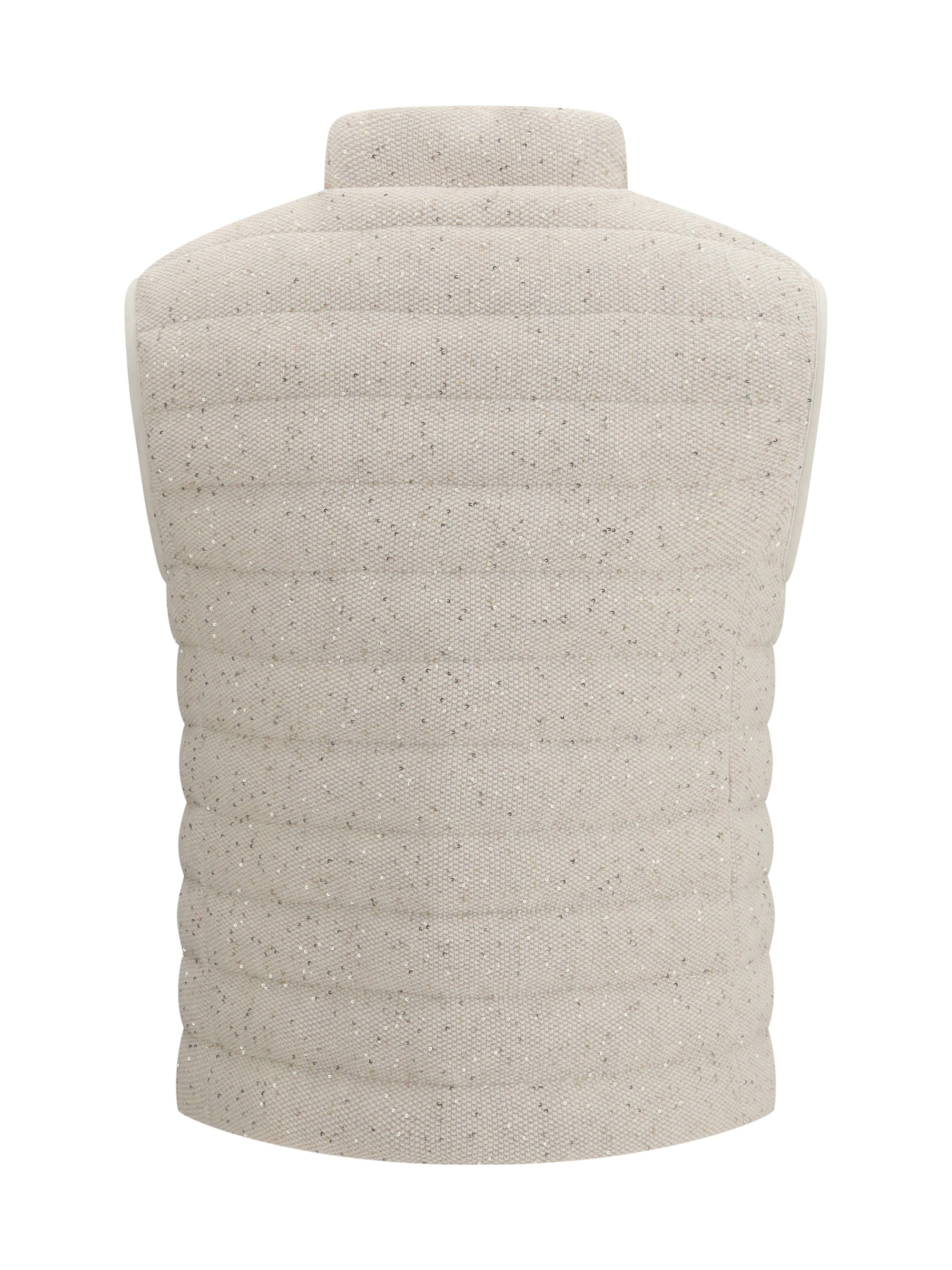 BRUNELLO CUCINELLI 40 cotton padded vest with sequins