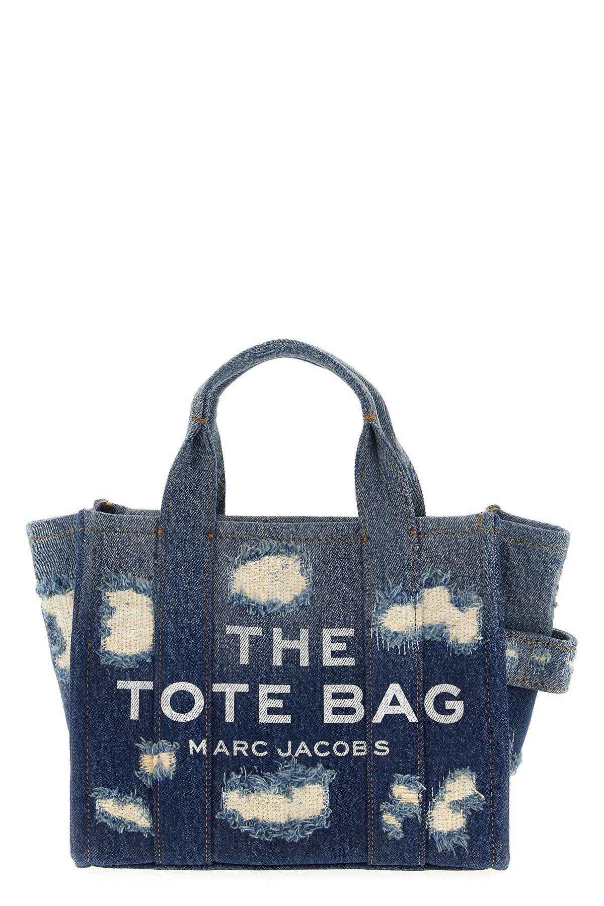 Marc Jacobs The Rip And Repair Denim Small Tote Shopping Bag In 
