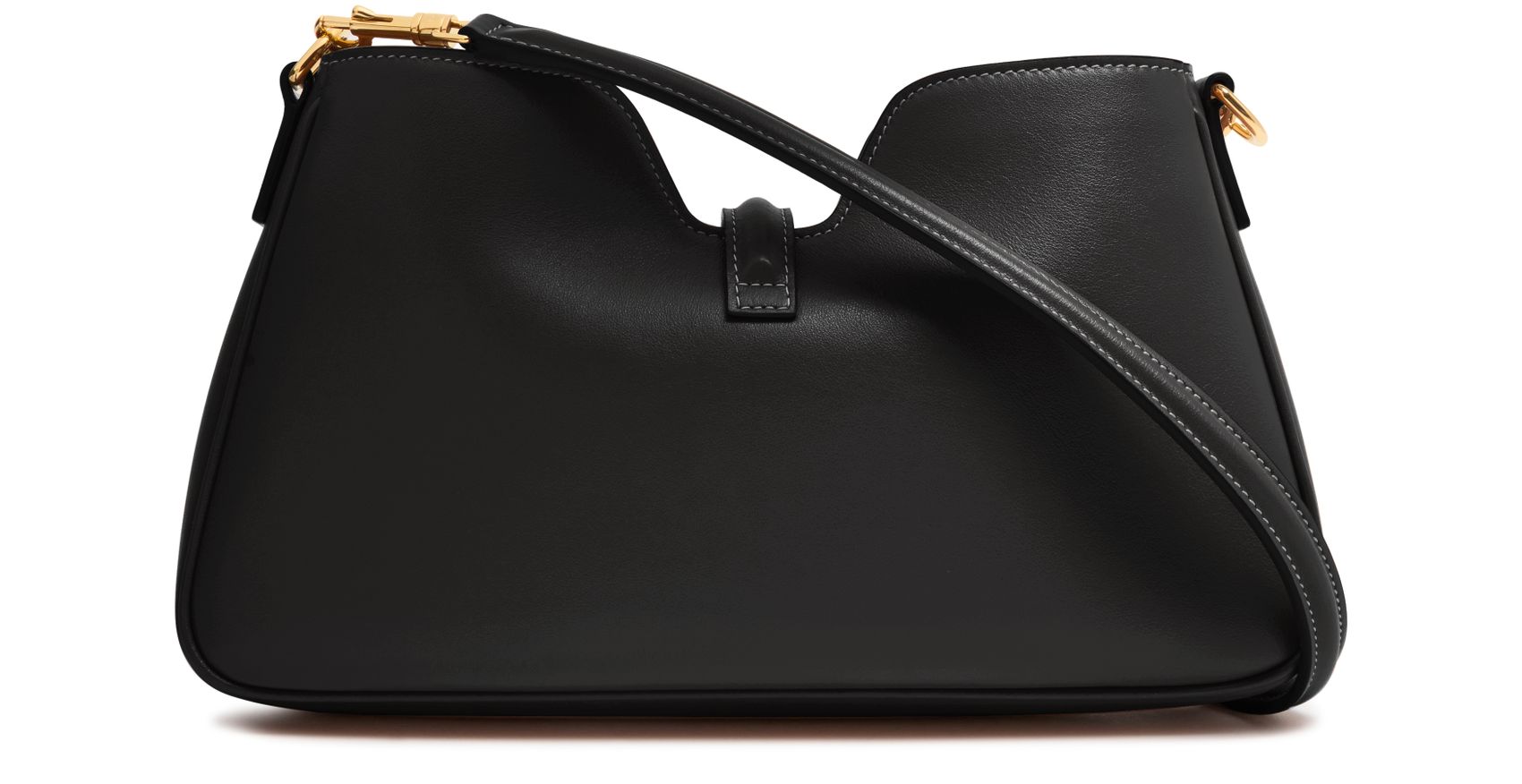 Camille 16 Black Leather Shoulder Bag