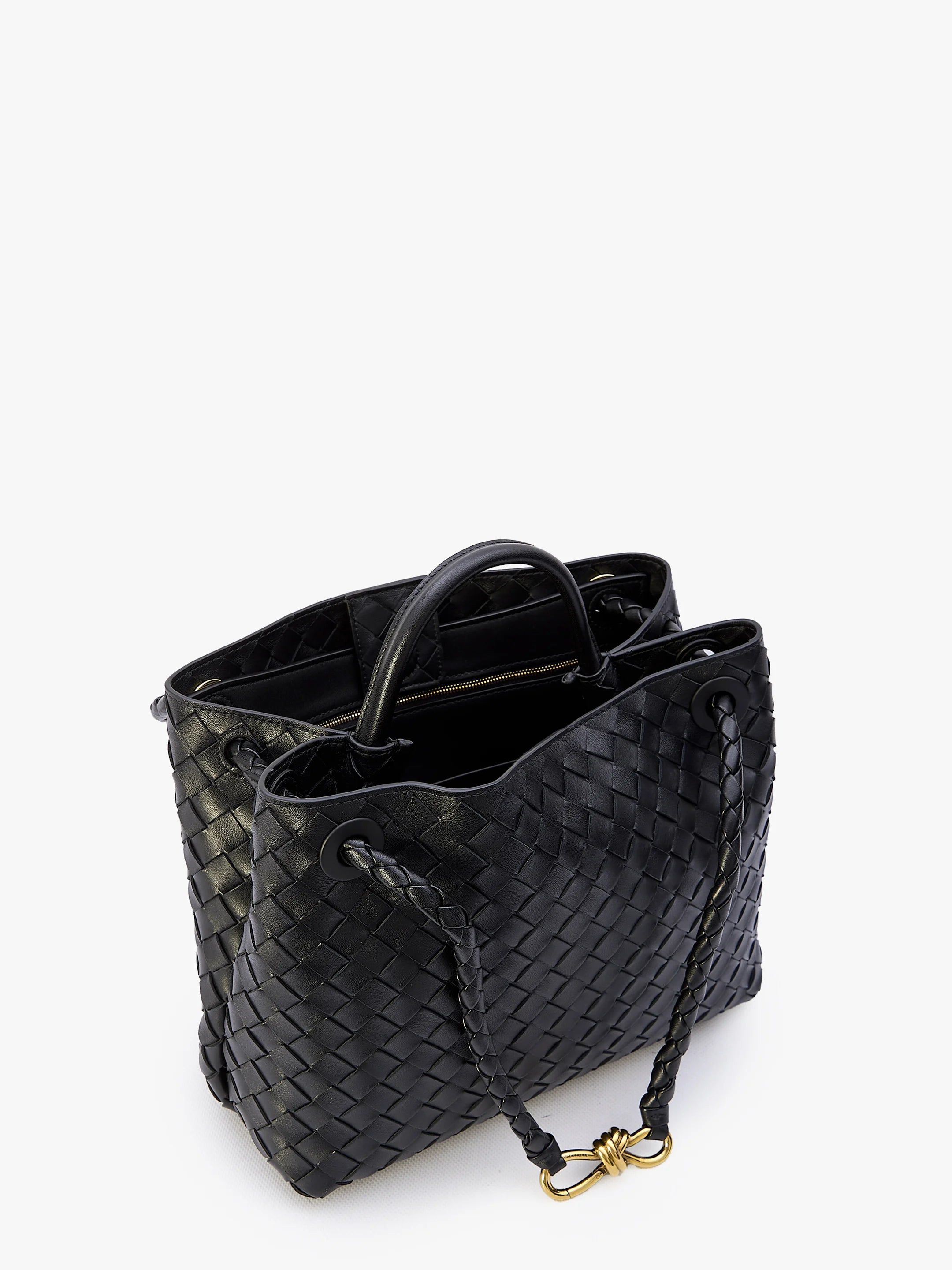 BOTTEGA VENETA OS black andiamo medium bag