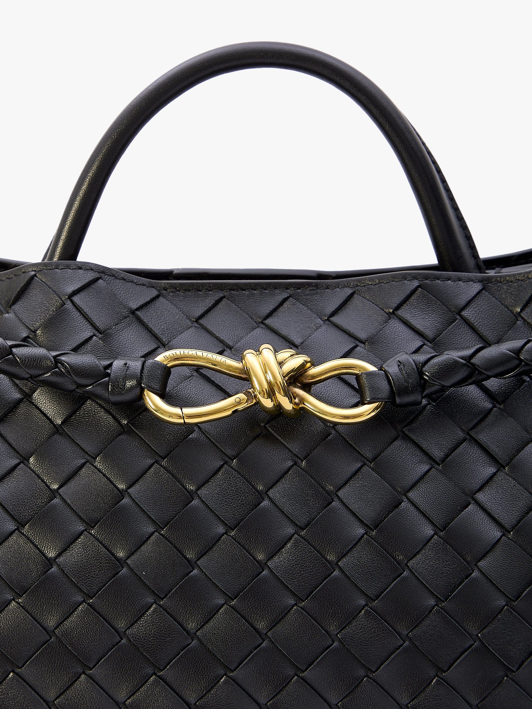 BOTTEGA VENETA OS black andiamo medium bag