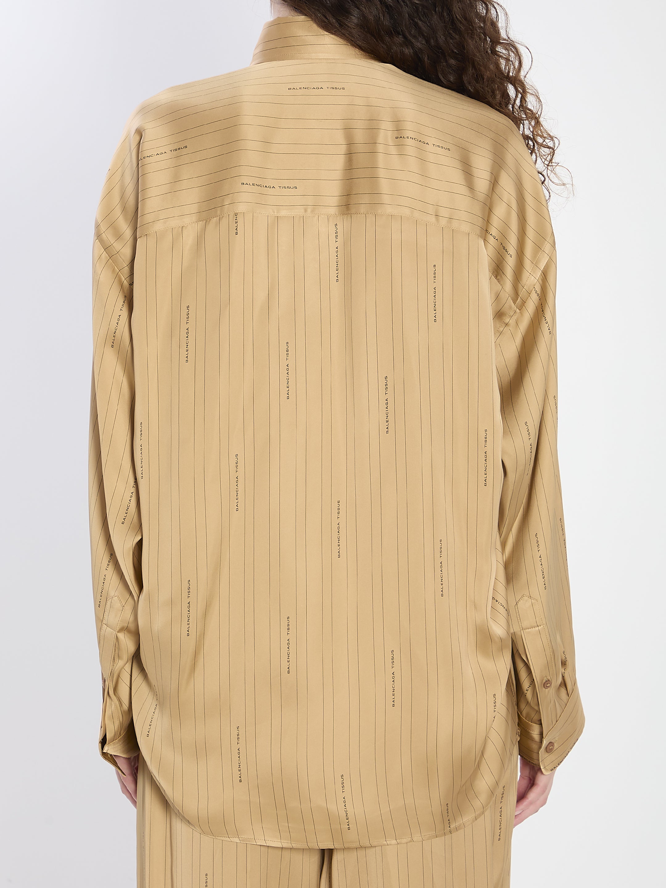 BALENCIAGA XS satin shirt