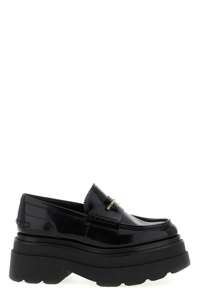 carter platform leather loafers