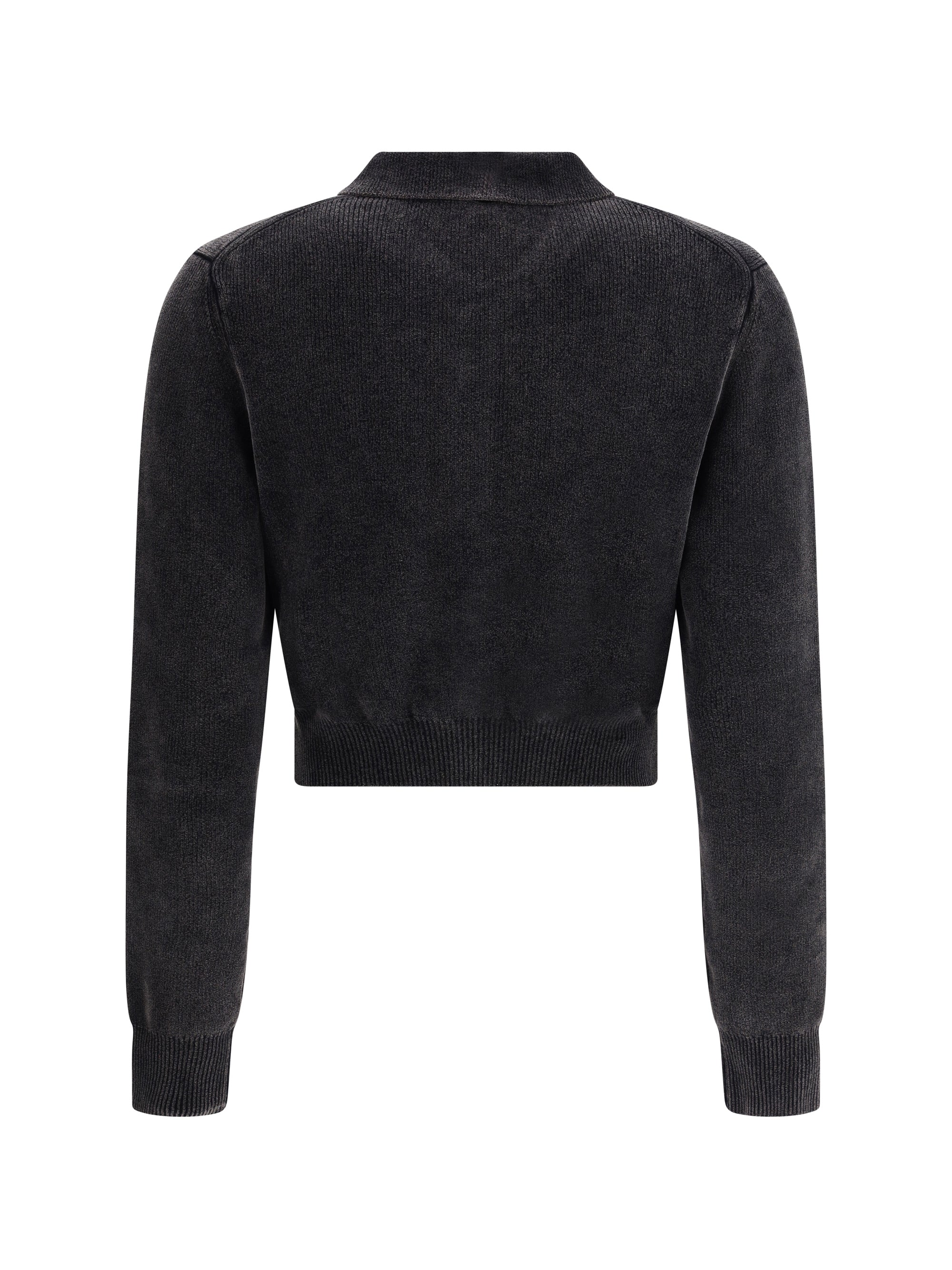 ALEXANDER WANG S polo cardigan crop