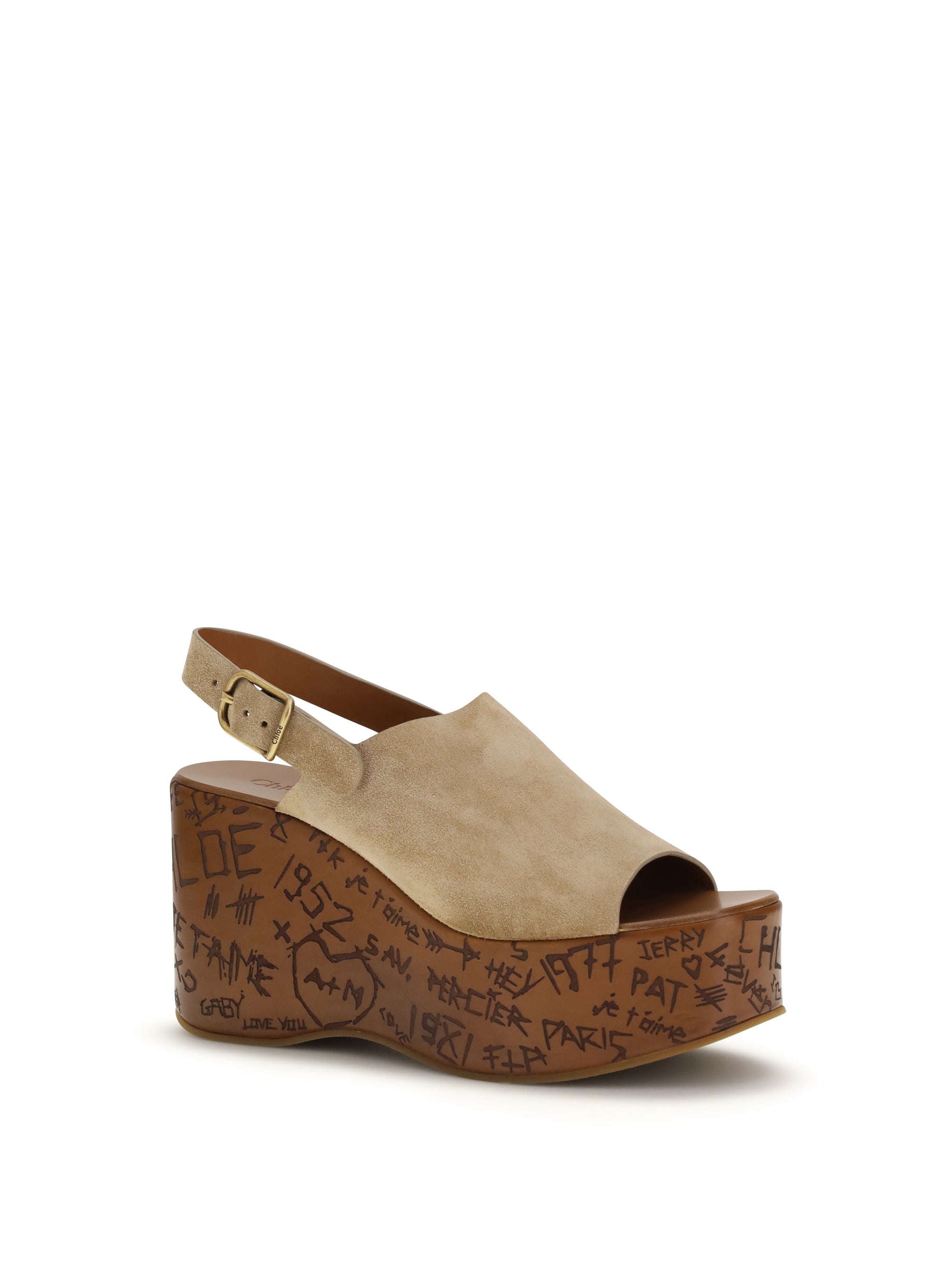 CHLOÉ 36 maxime wedge sandals