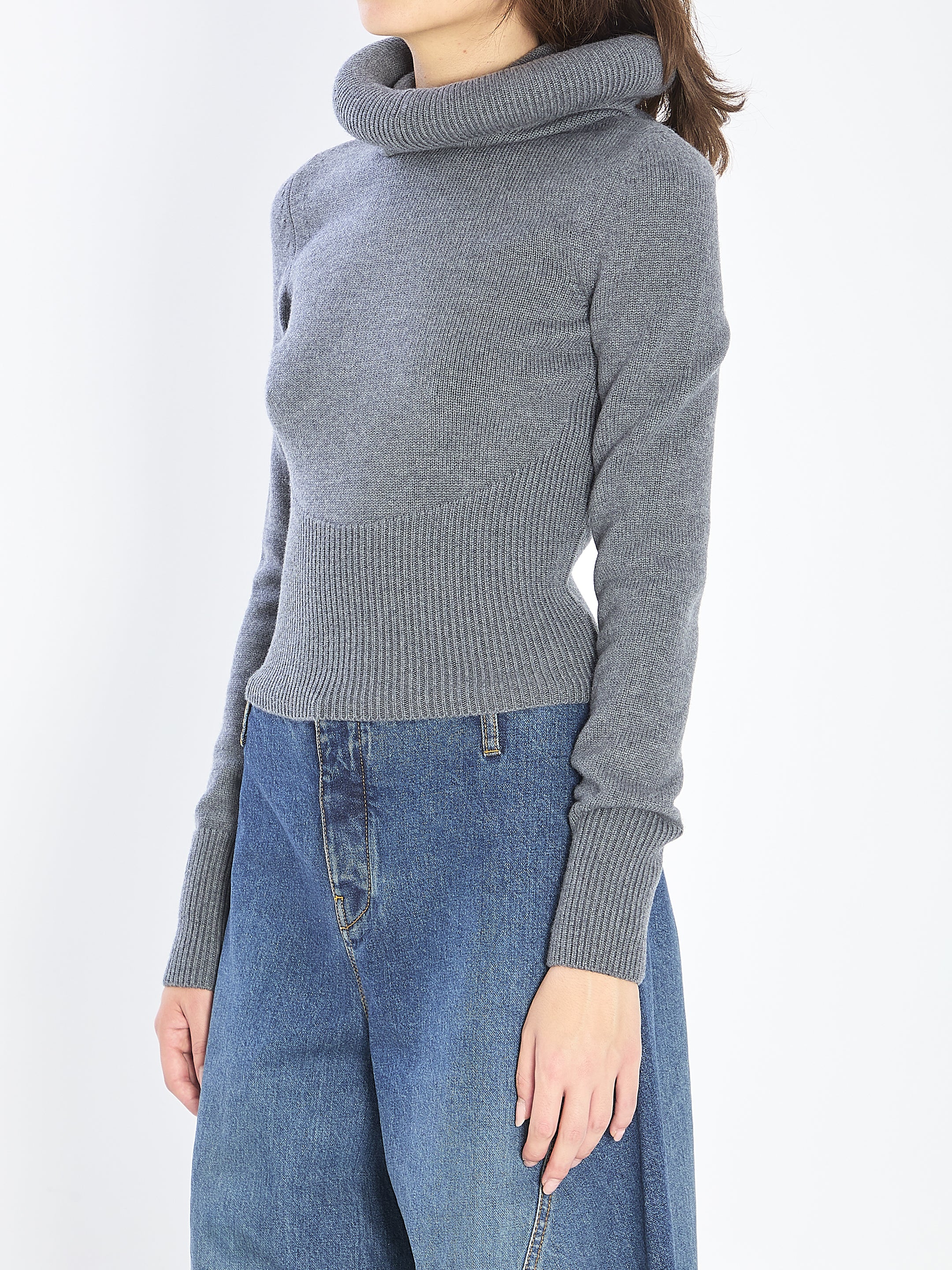 ALAIA 36 sculptural-hood pullover