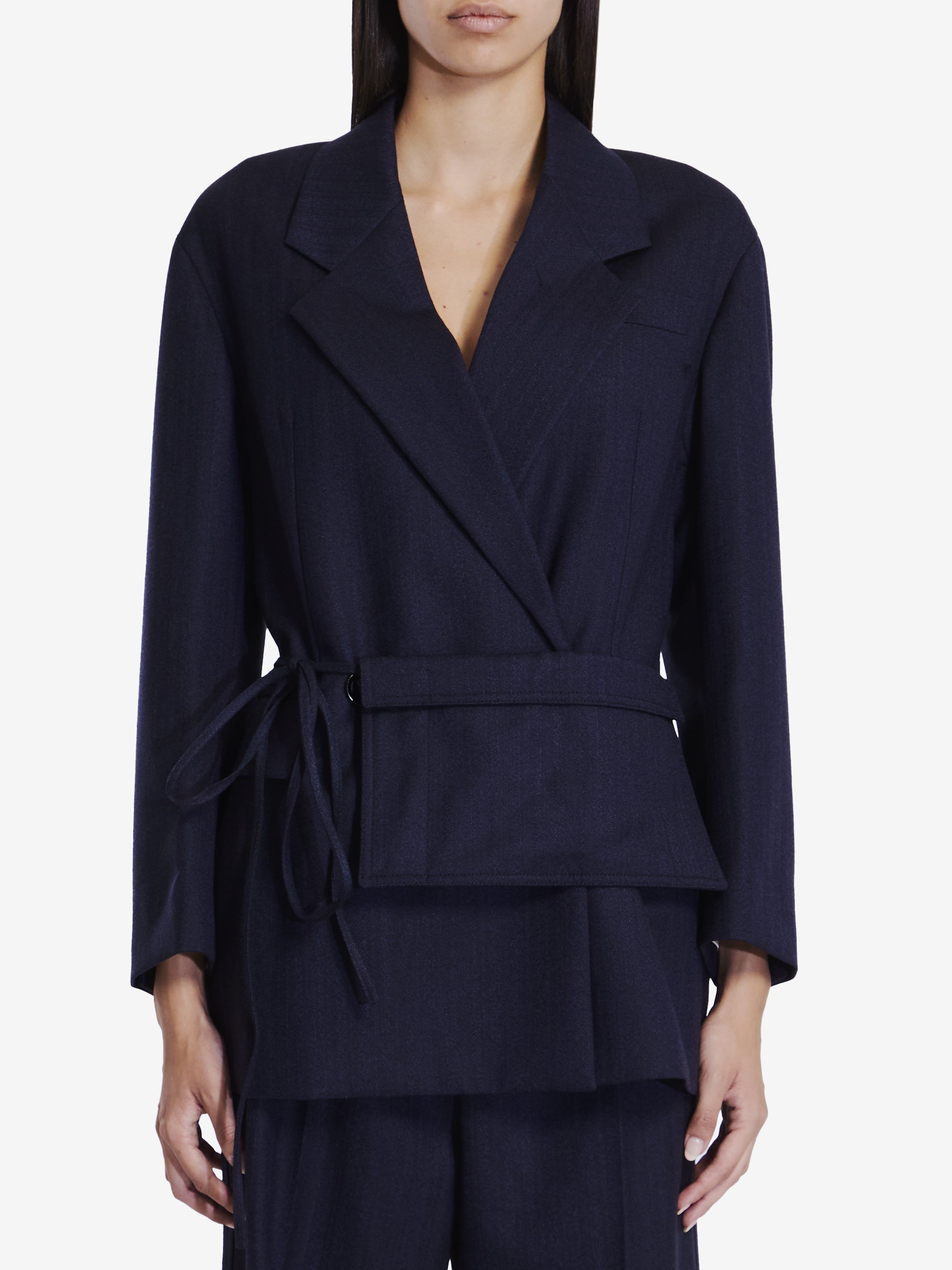 BOTTEGA VENETA 36 wool jacket with belt