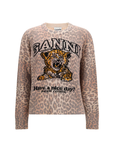 tiger-print sweater