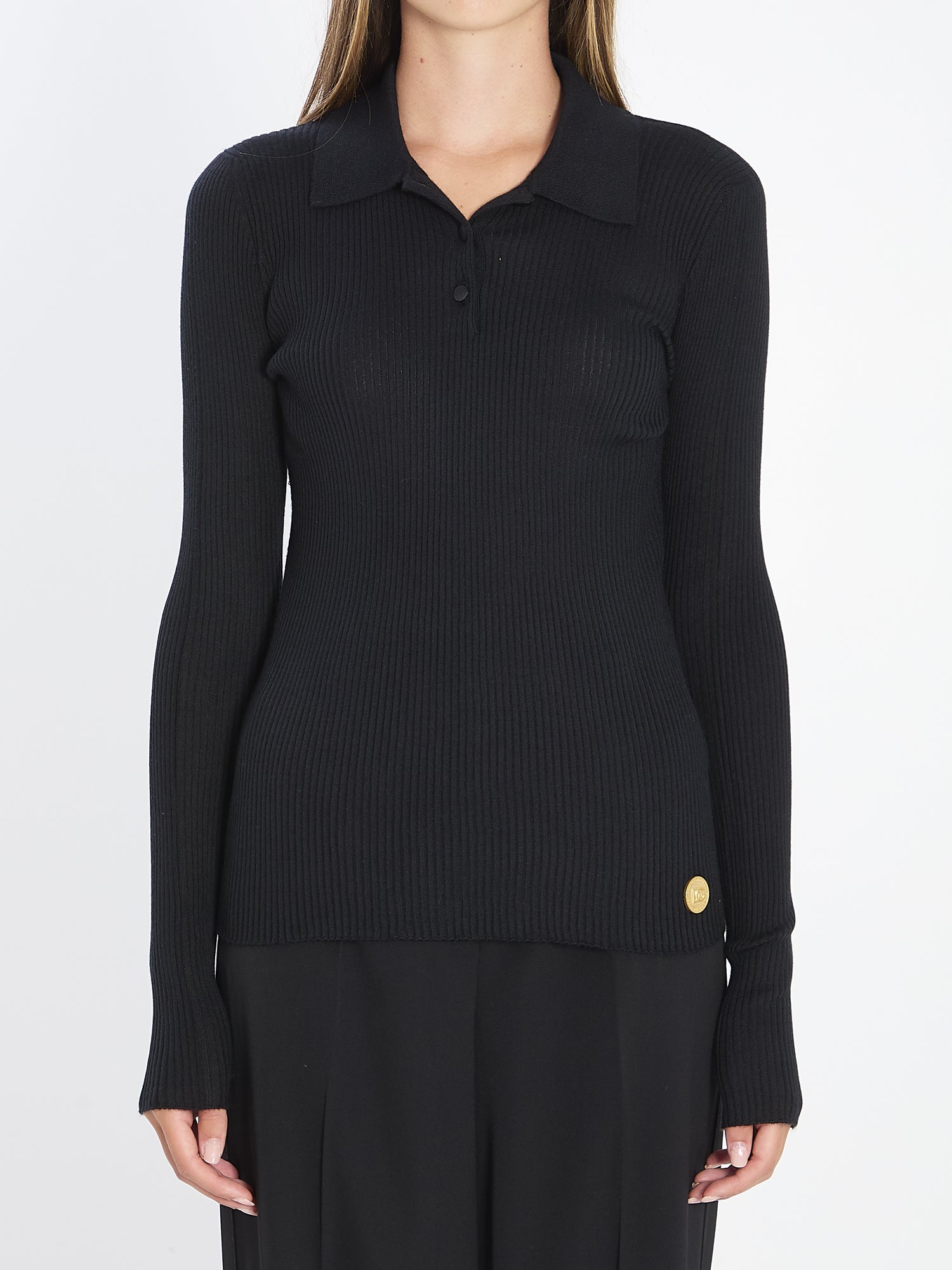 DOLCE&GABBANA 40 long-sleeve polo shirt