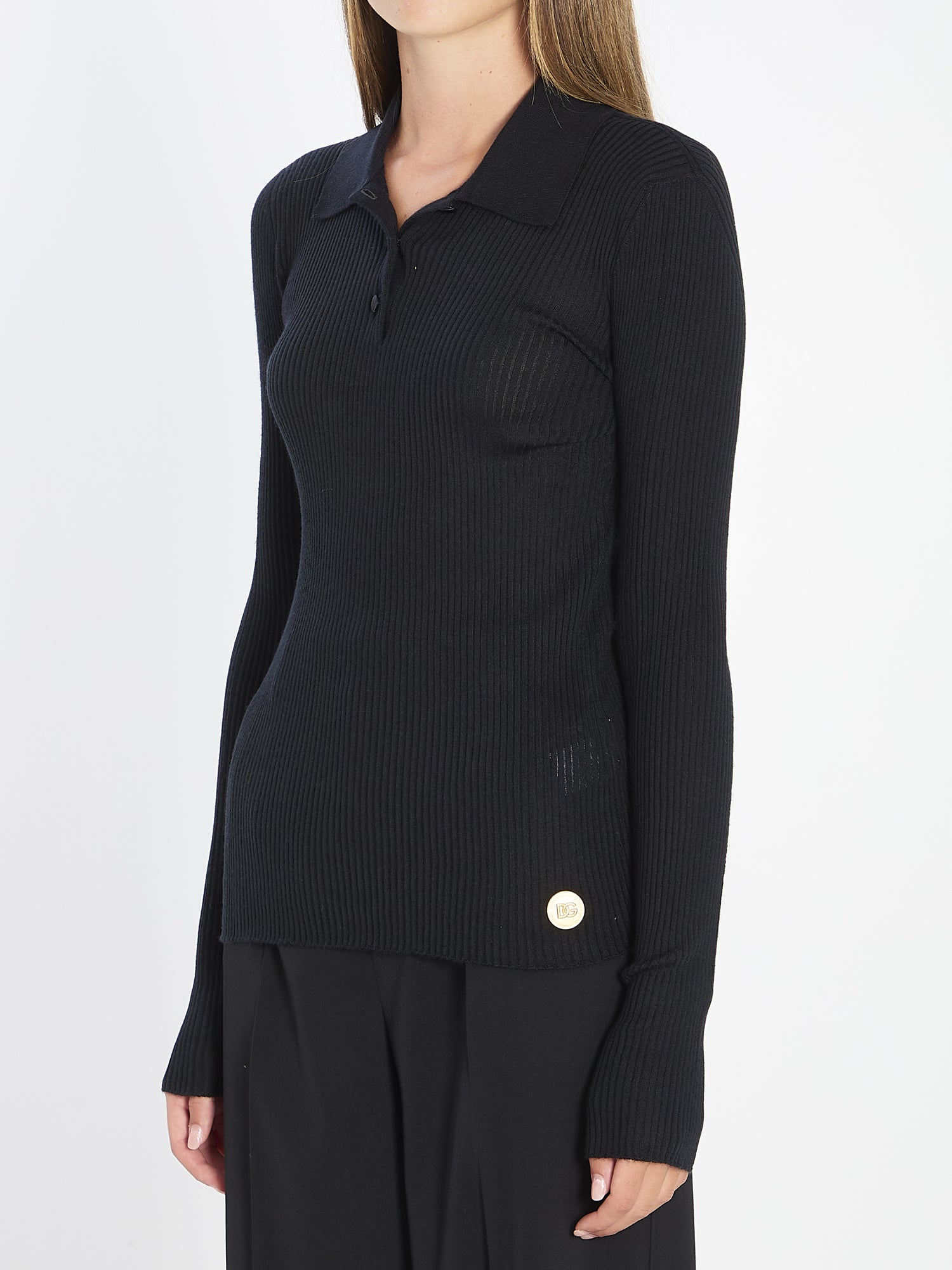 DOLCE&GABBANA 40 long-sleeve polo shirt