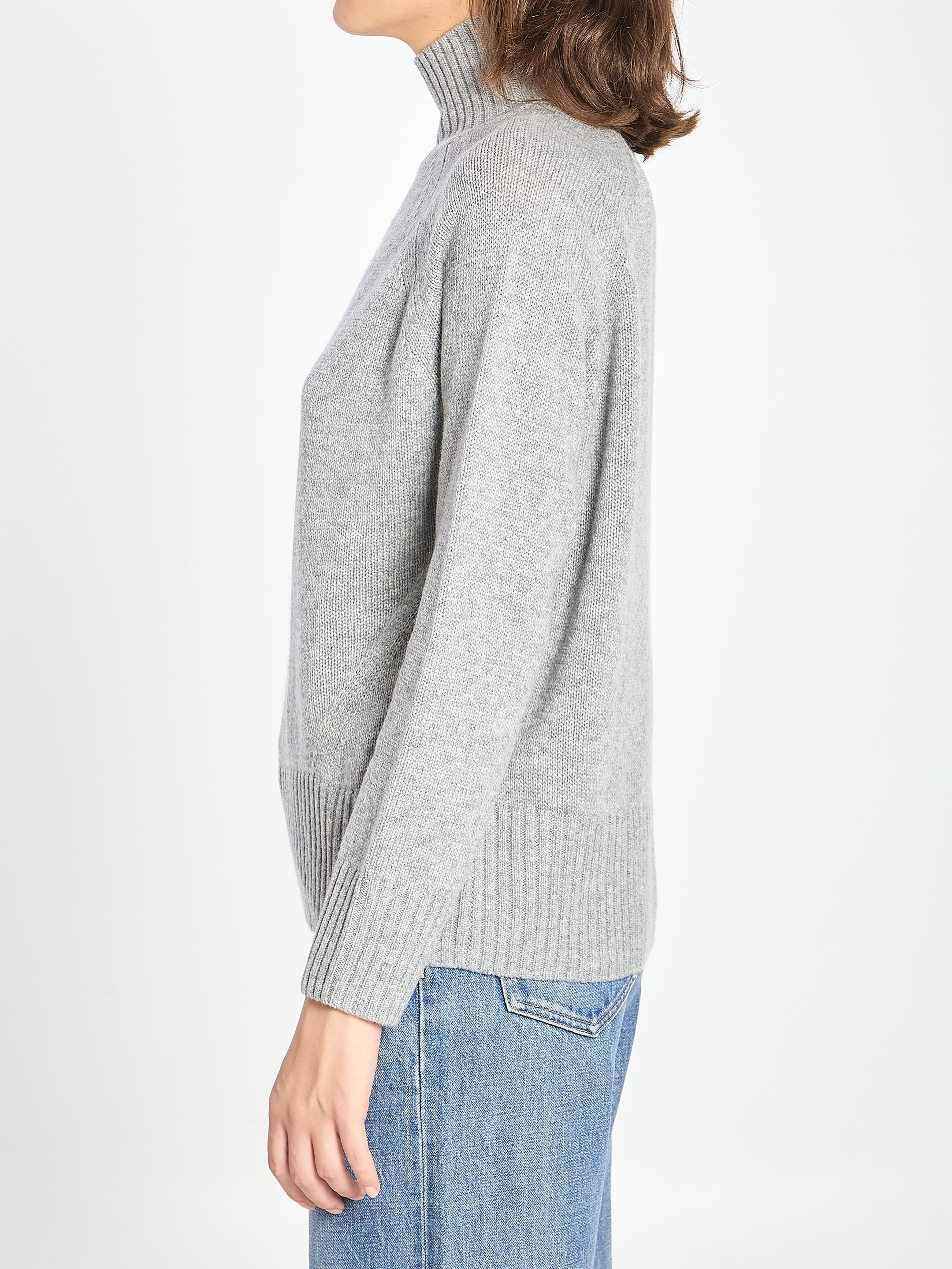 ALLUDE M turtleneck in wool and cashmere