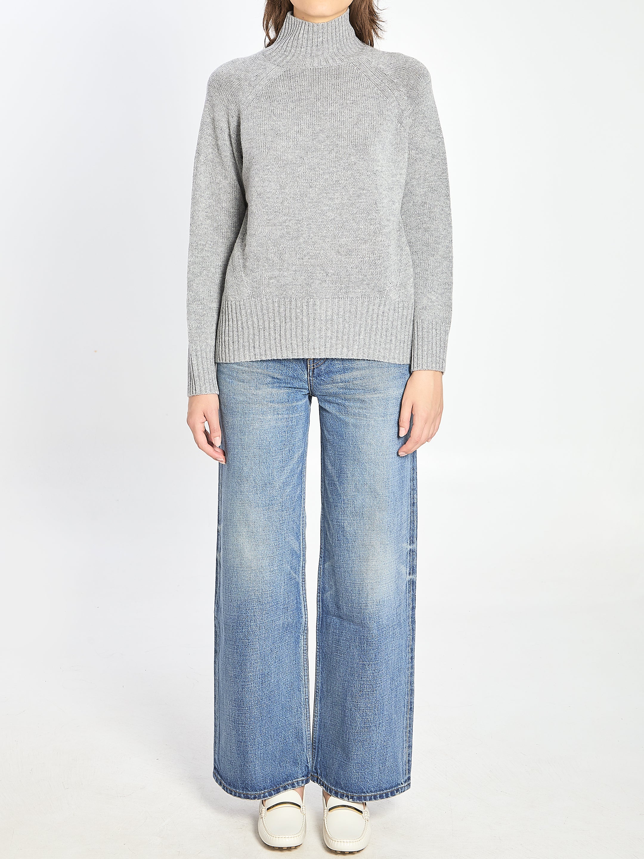 ALLUDE M turtleneck in wool and cashmere