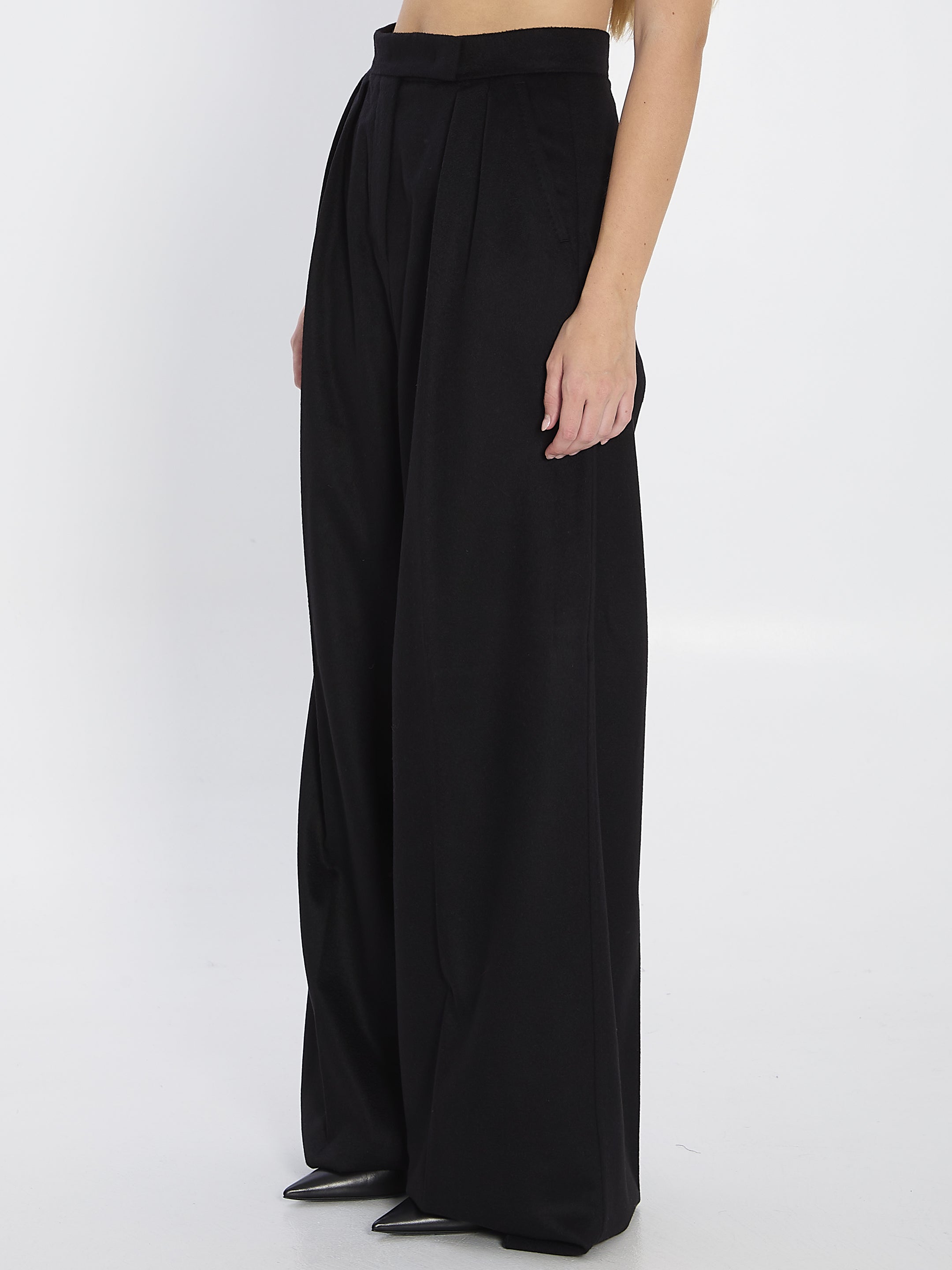 MAX MARA 40 camel flare trousers