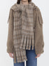 BURBERRY 8 wool-blend jacket with scarf