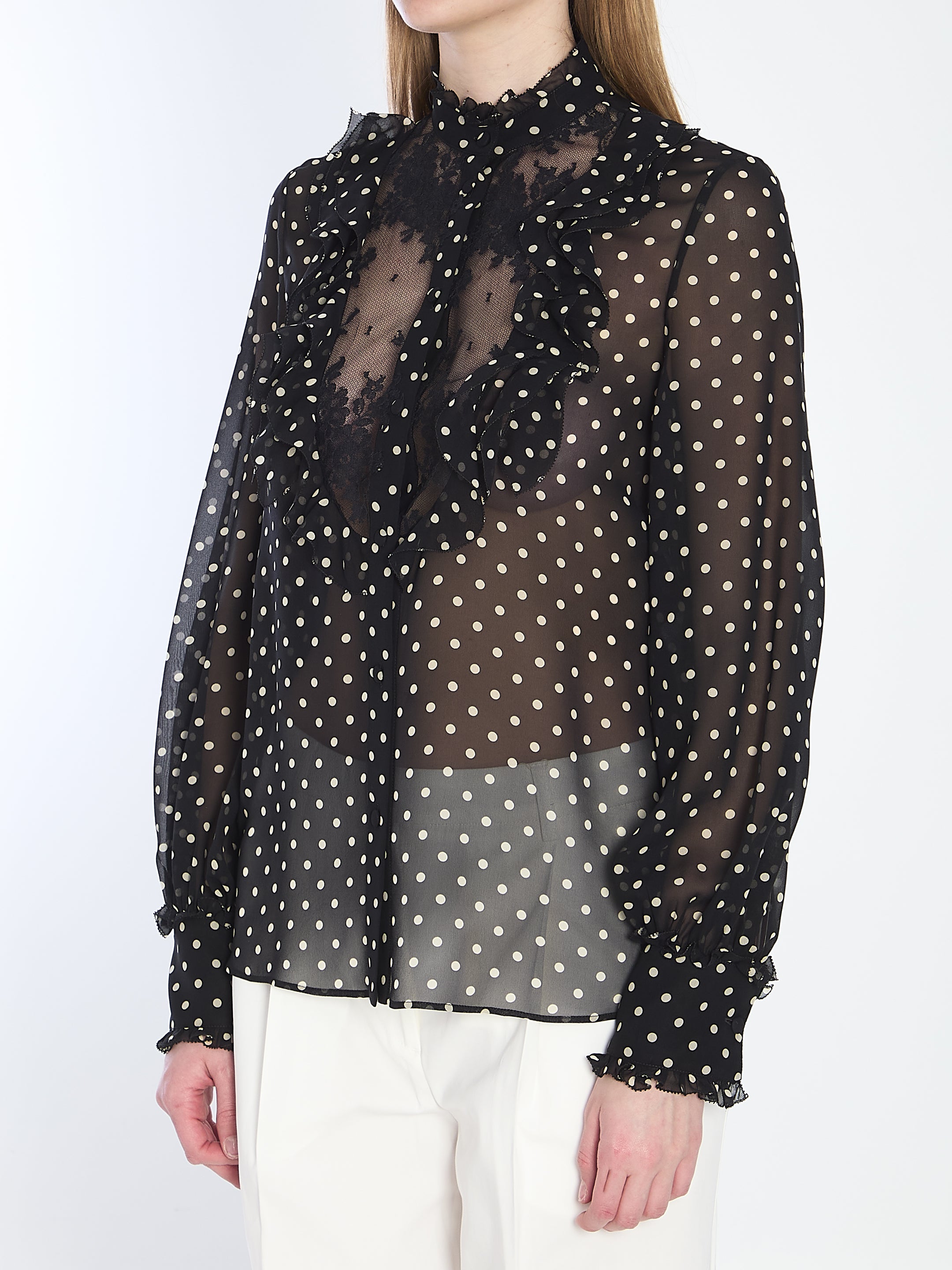 VALENTINO GARAVANI 40 shirt with polka dots