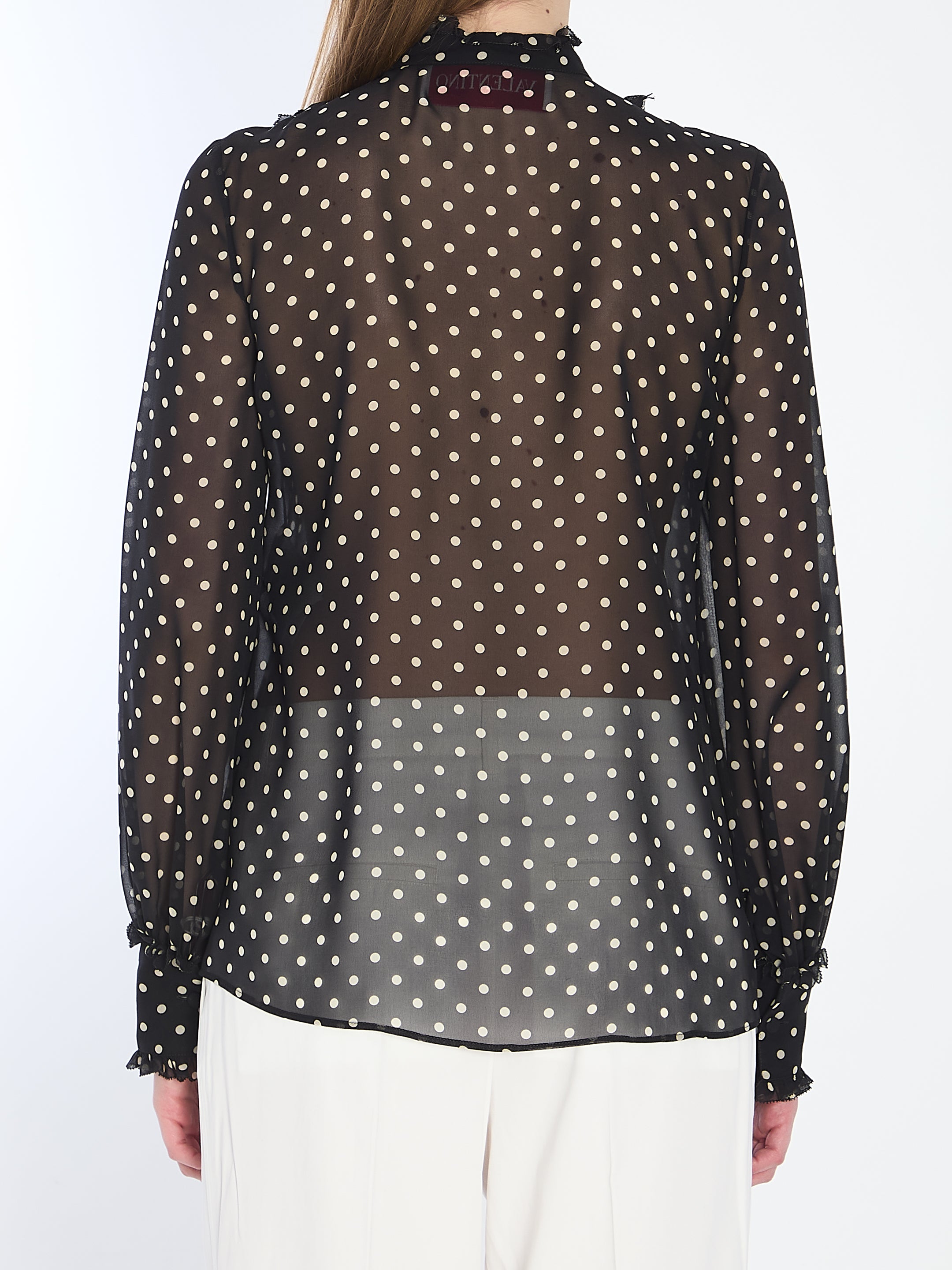 VALENTINO GARAVANI 40 shirt with polka dots