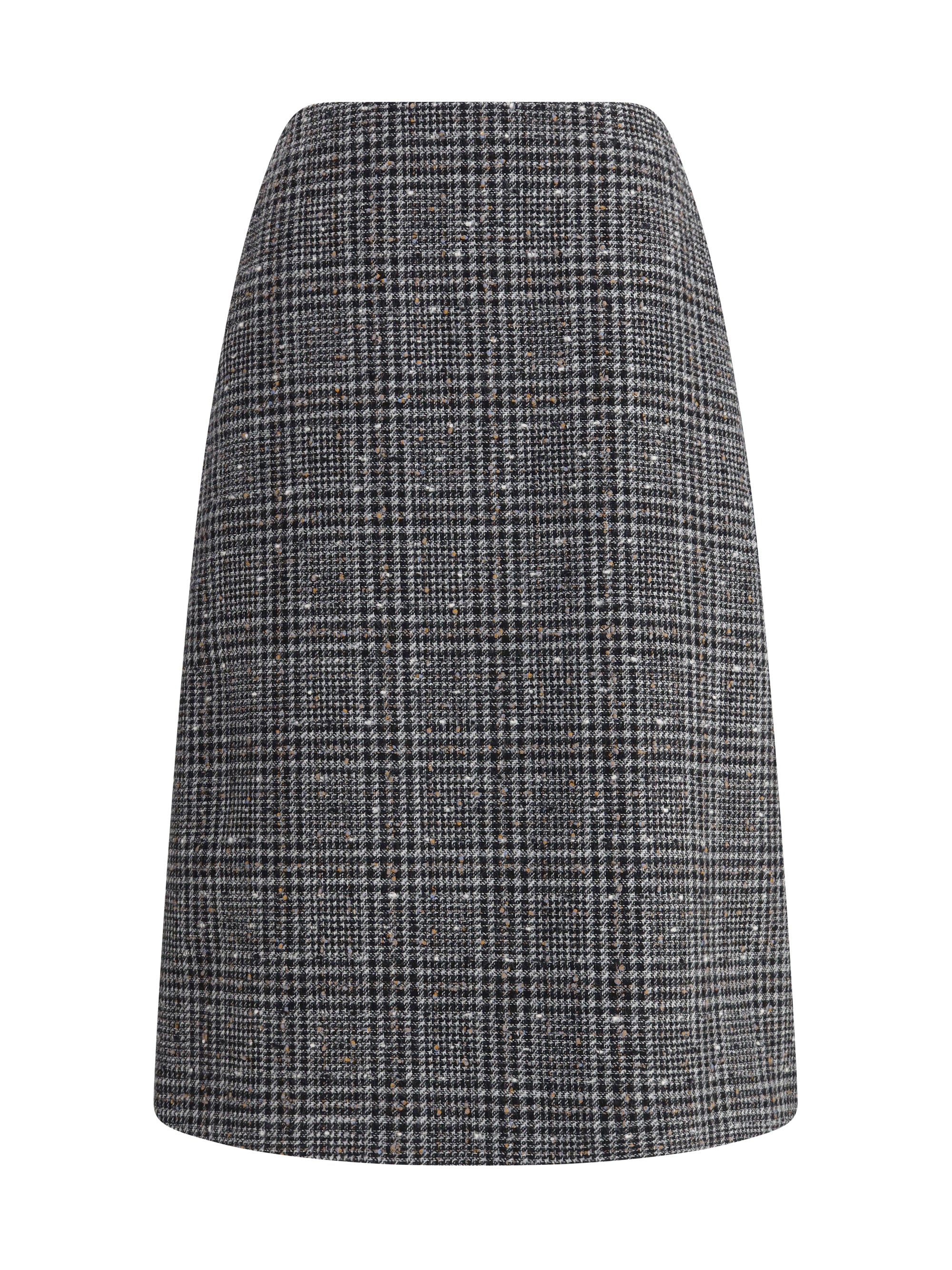 FENDI 40 prince of wales tweed midi skirt