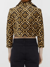 ETRO 40 velvet cropped jacket