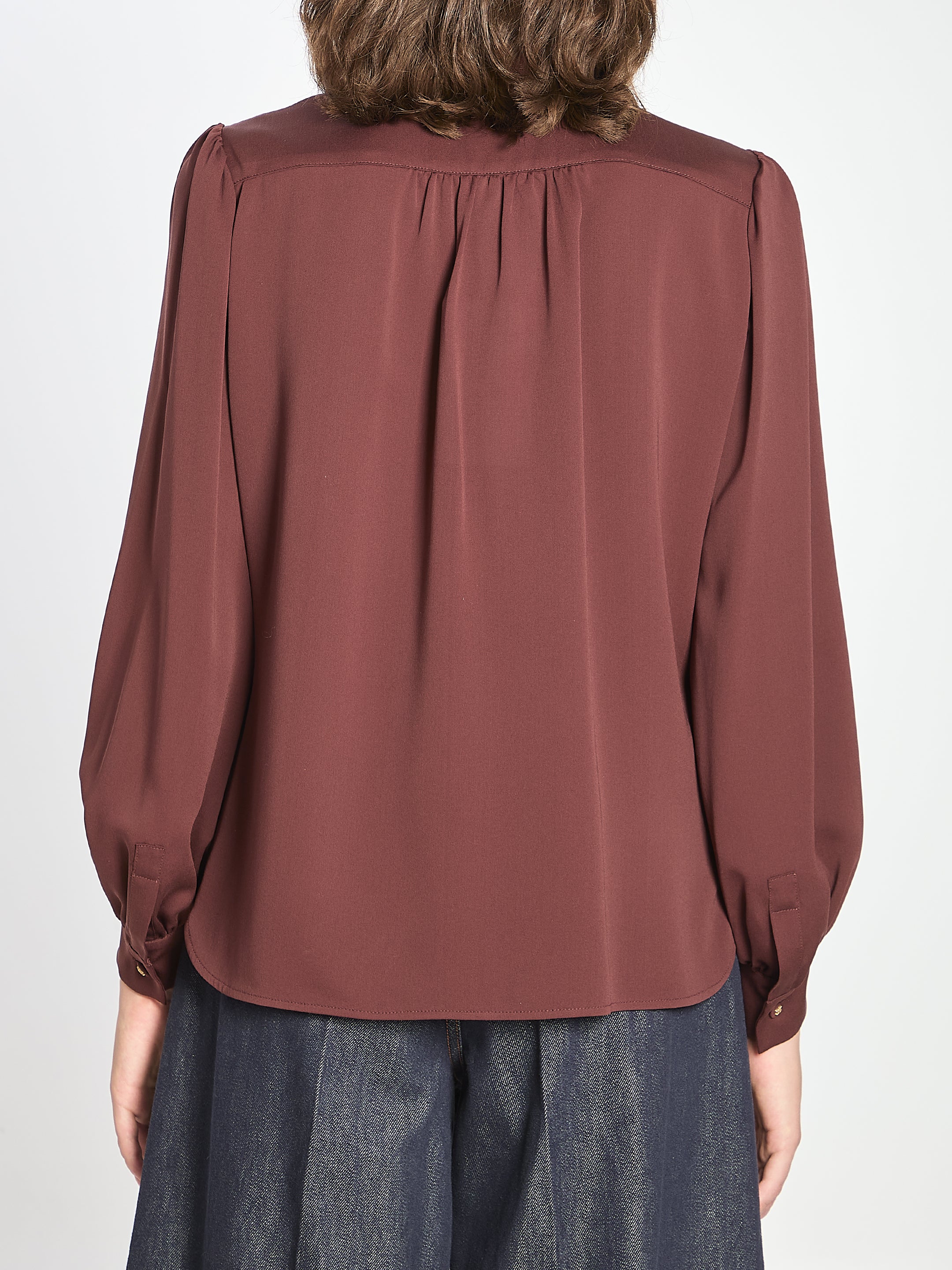 MAX MARA 42 melania silk shirt