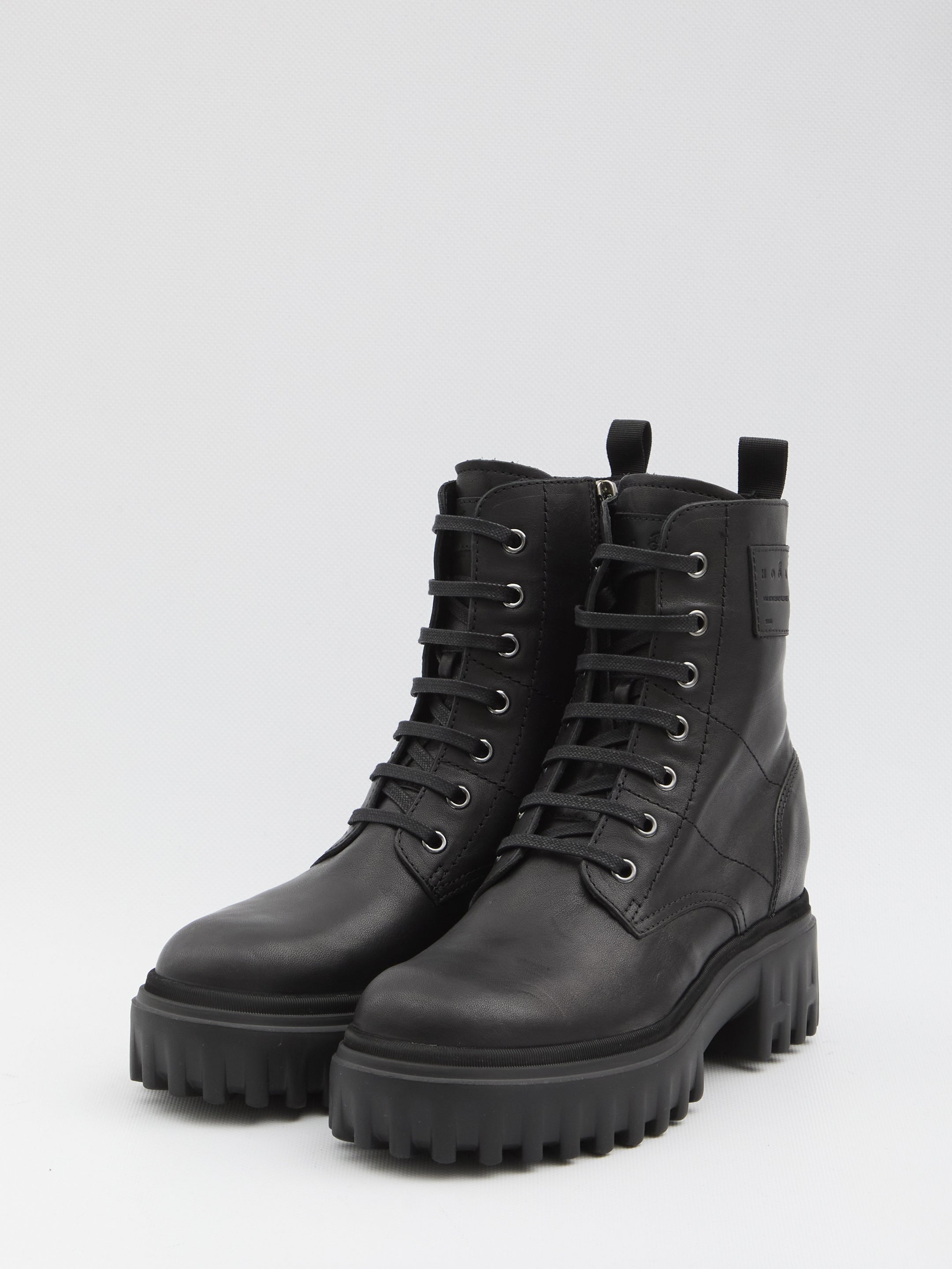 HOGAN 36 h700 leather ankle boots