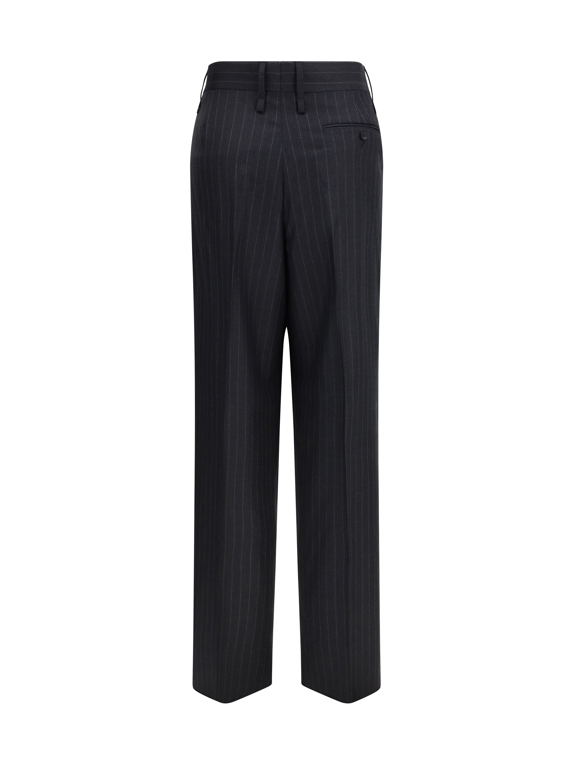 FERRAGAMO 42 pinstripe wool trousers