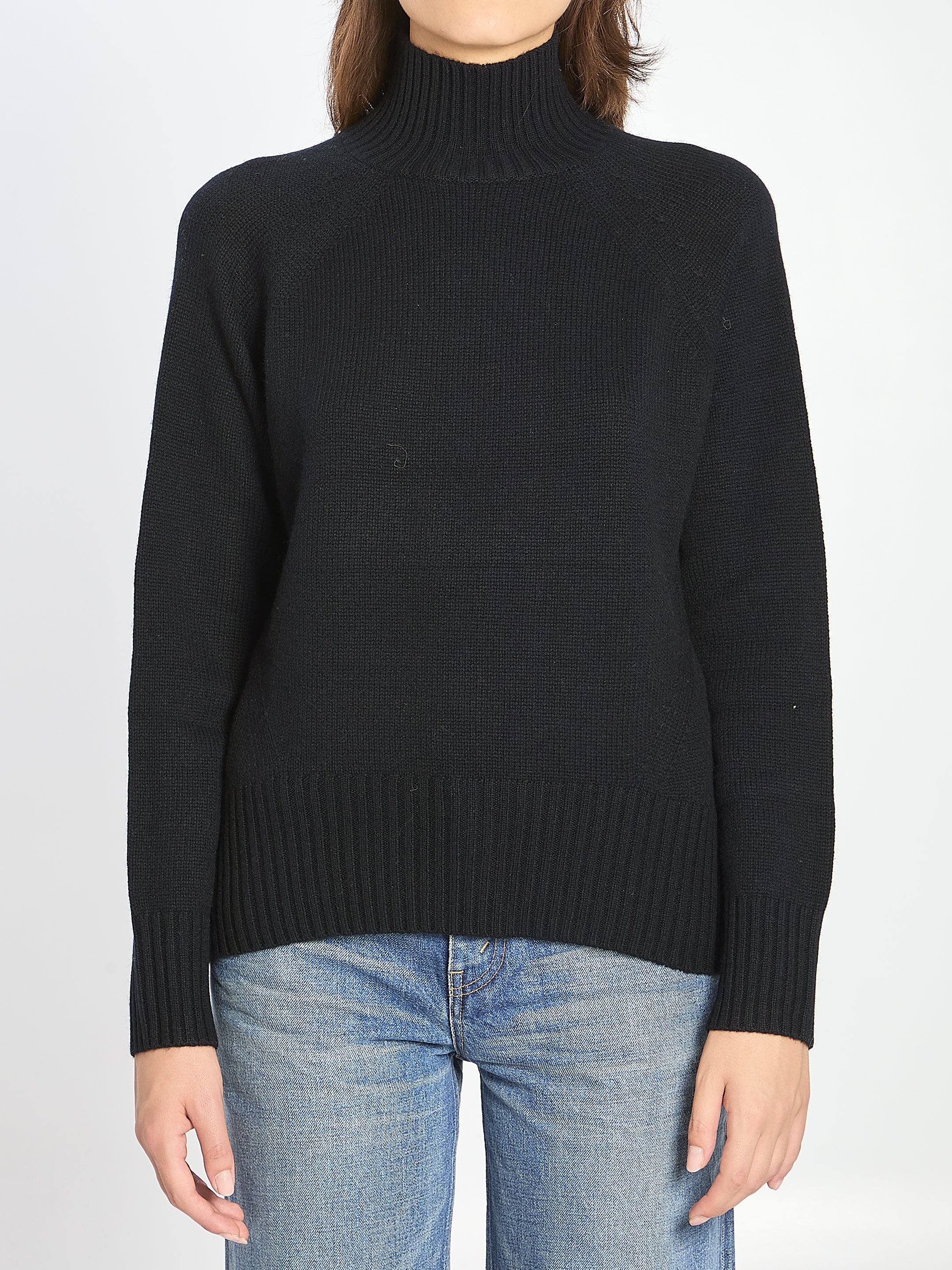 ALLUDE S turtleneck in wool and cashmere