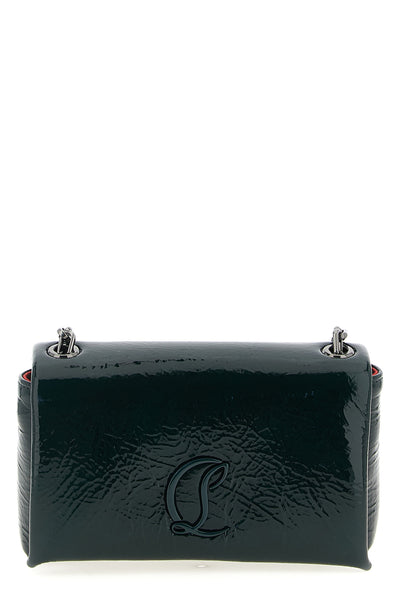 loubi54 crossbody bag in wrinkled-effect vog patent leather