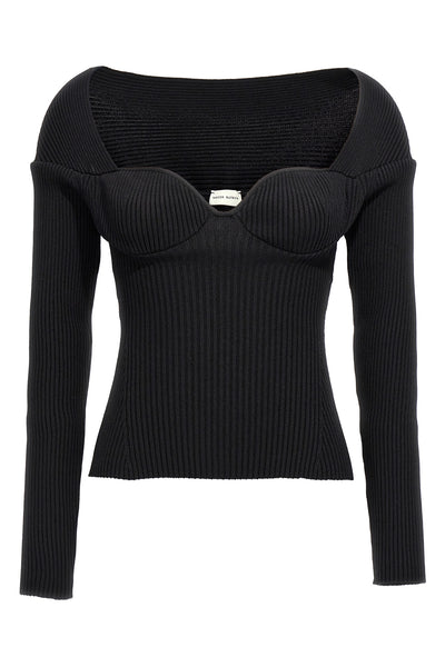 06 ribbed viscose blend sweater
