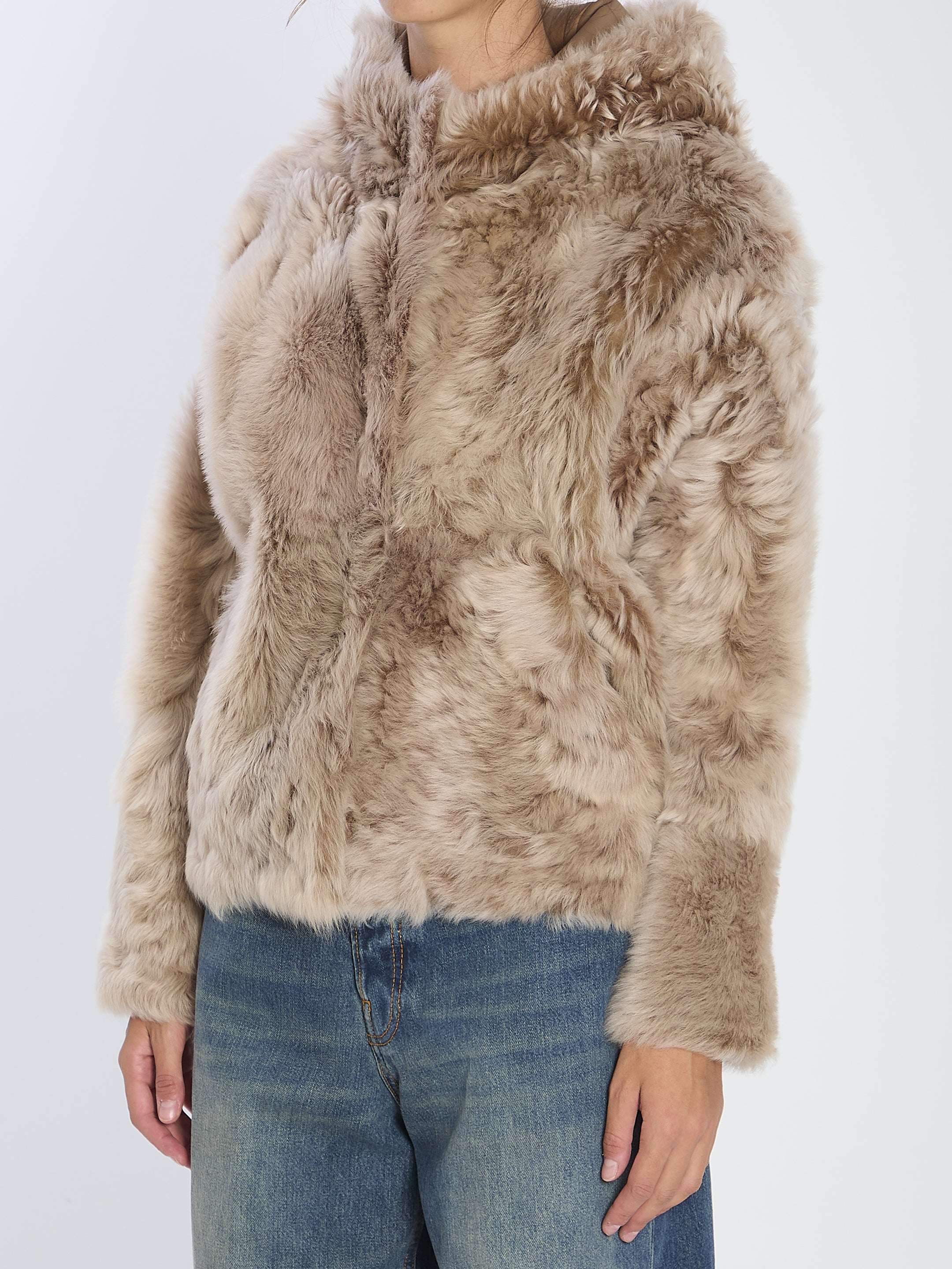YVES SALOMON 38 lamb fur jacket