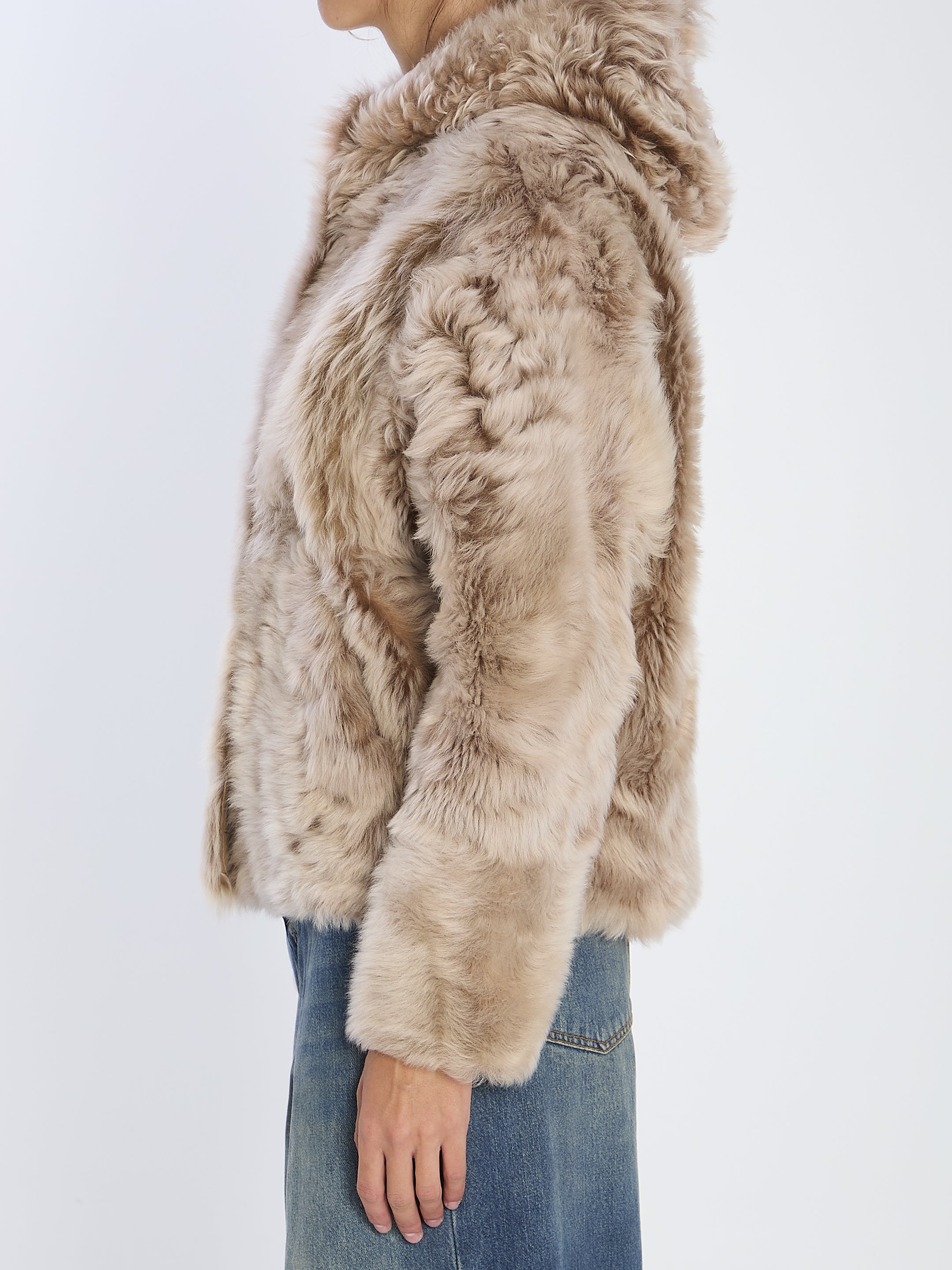 YVES SALOMON 38 lamb fur jacket