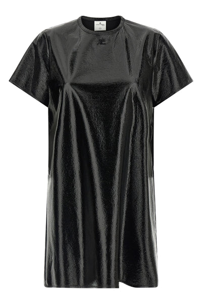 the mini dress courrèges defines an essential silhouette through a rigorous t-sh