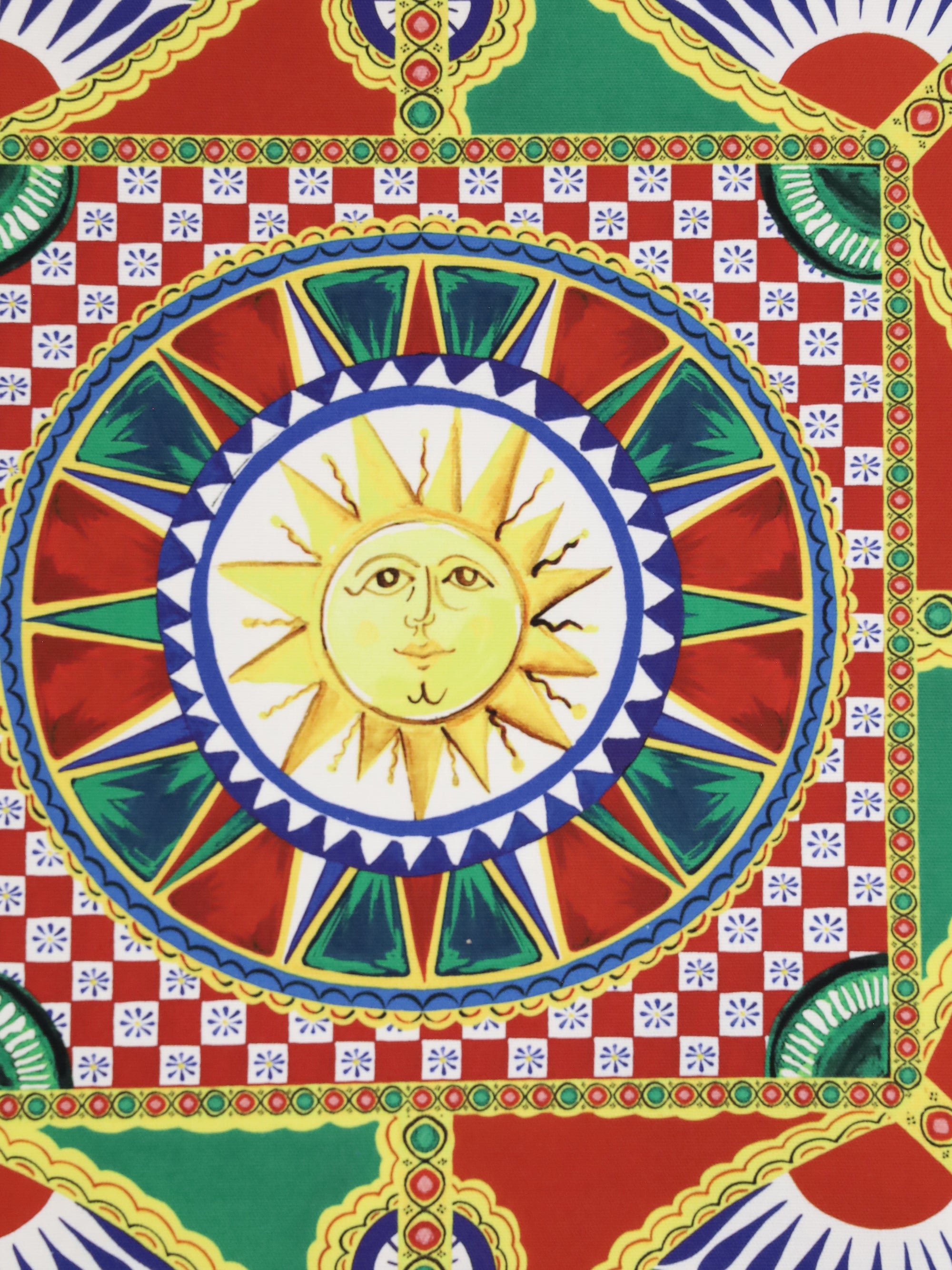 DOLCE & GABBANA OS carretto siciliano canvas pillow