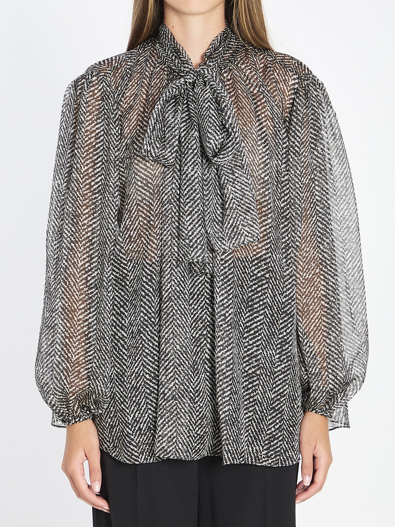 DOLCE&GABBANA 40 silk chiffon blouse