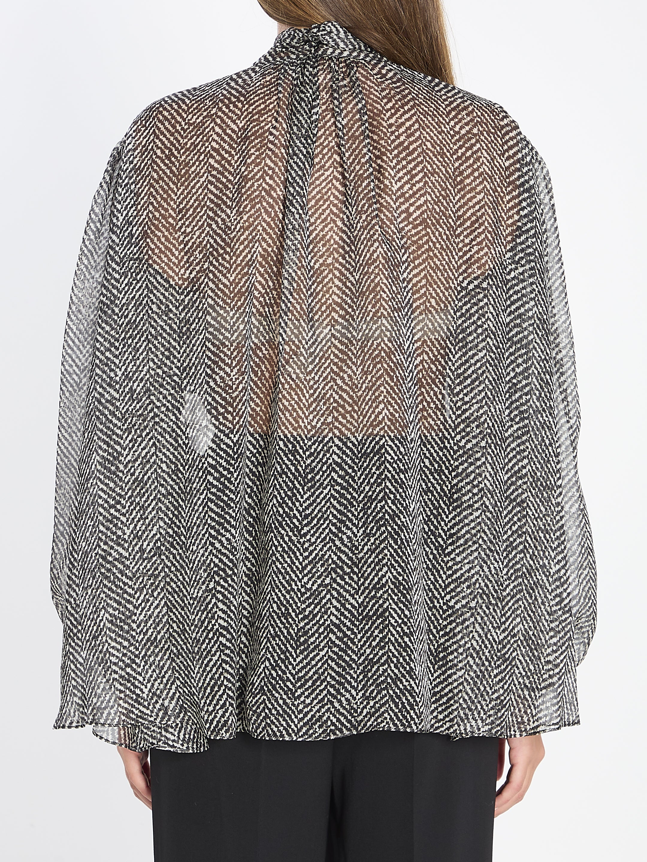 DOLCE&GABBANA 40 silk chiffon blouse