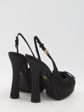 DOLCE&GABBANA 37 satin slingback platform shoes