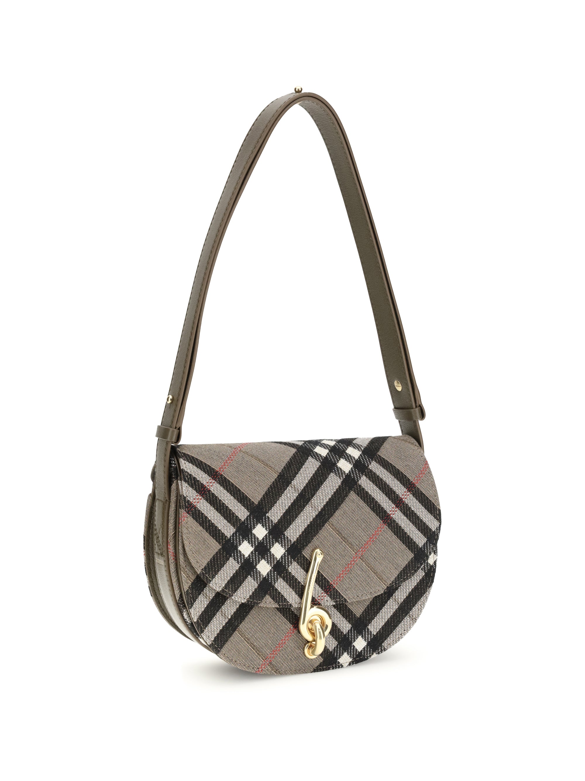 BURBERRY OS check archive shoulder bag