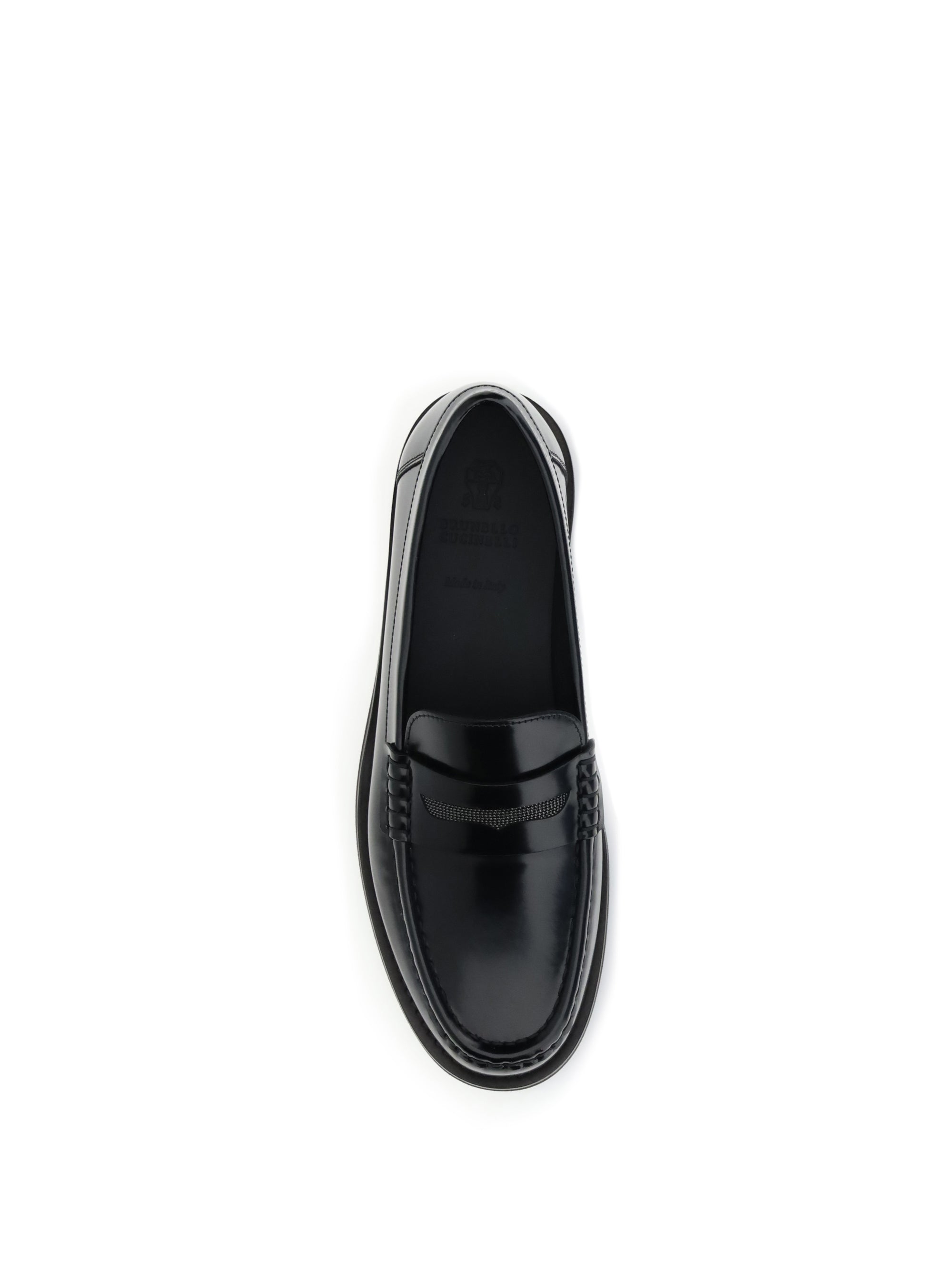 BRUNELLO CUCINELLI 38.5 loafers with jewel decoration