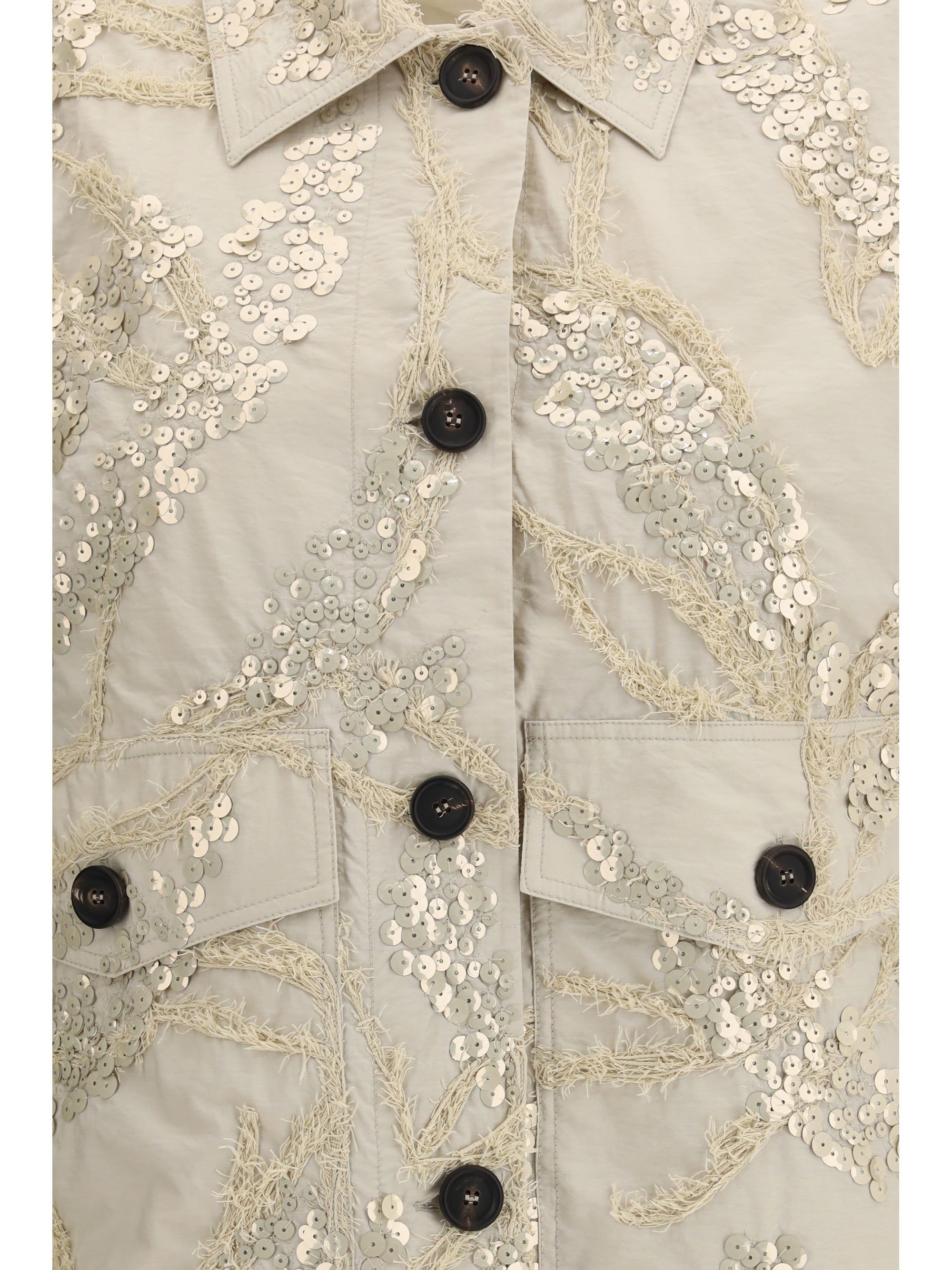 BRUNELLO CUCINELLI 42 embroidered and sequined jacket