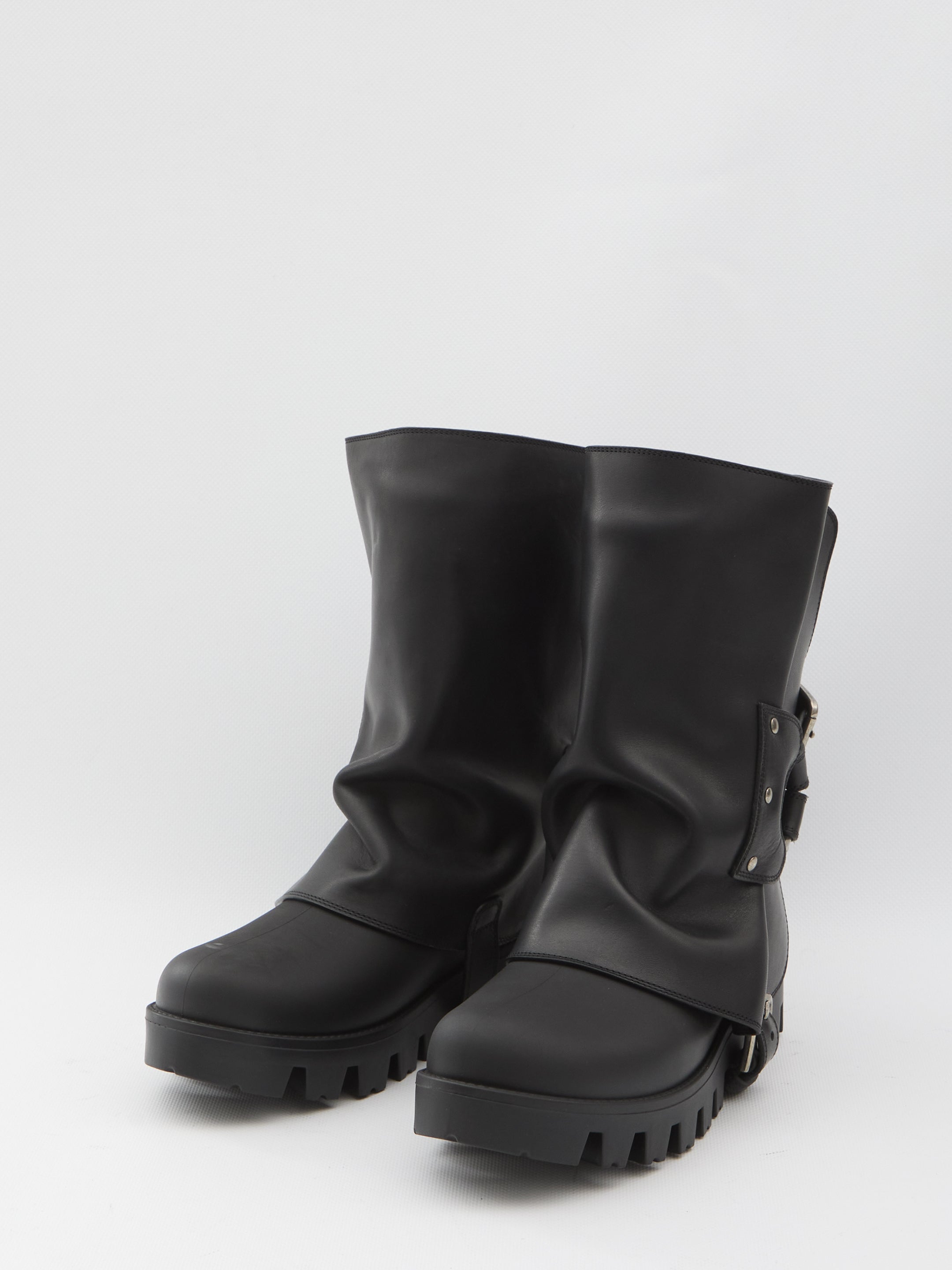 DOLCE&GABBANA 37 ankle boot in rubber and leather
