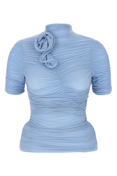 06 stretch cupro blend top