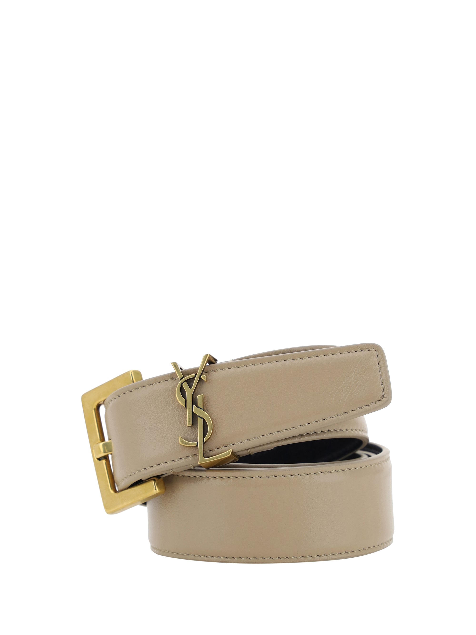 SAINT LAURENT 75 leather belt