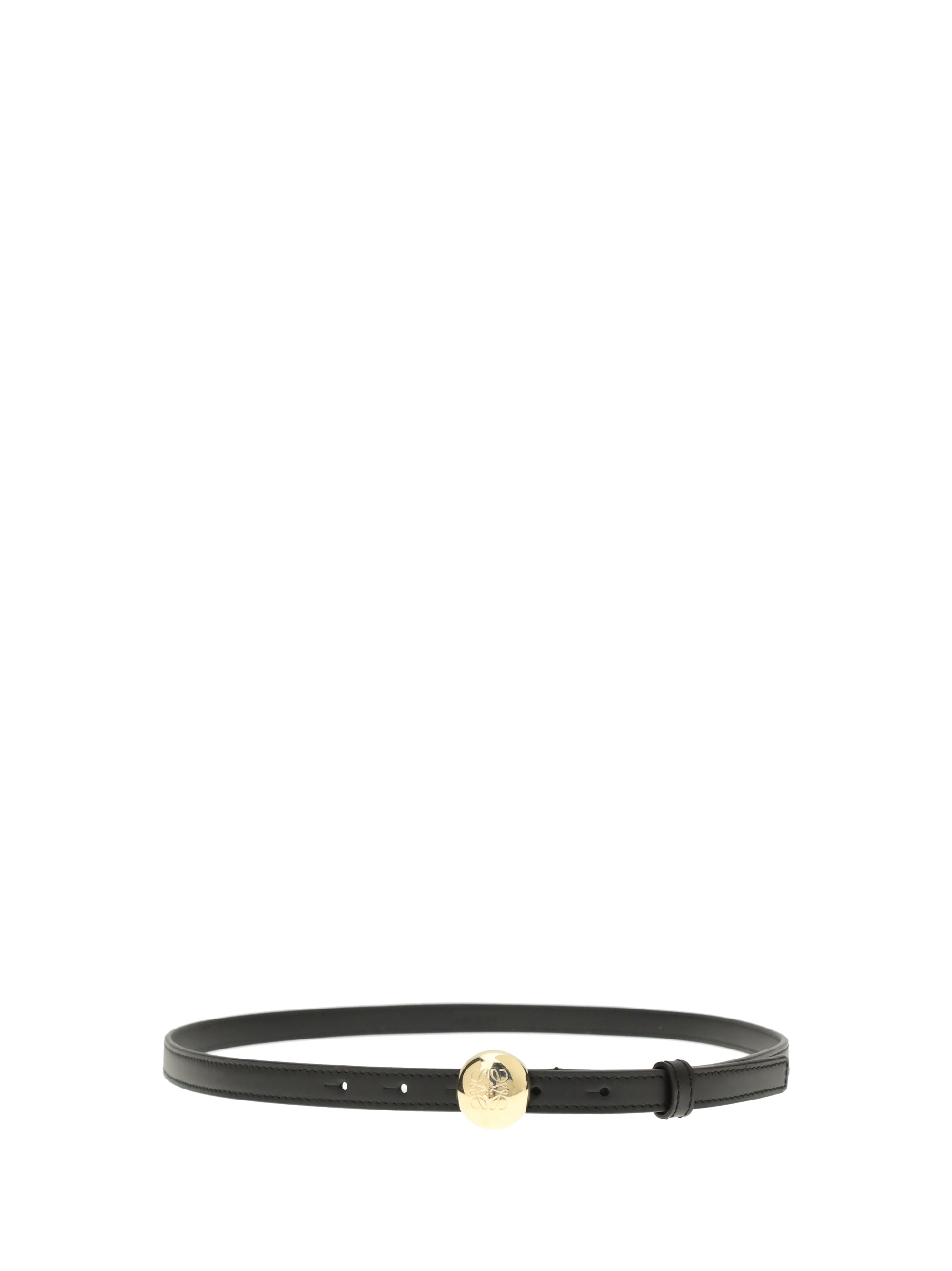 LOEWE 80 leather pebble belt