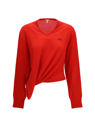 wool sweater with logo