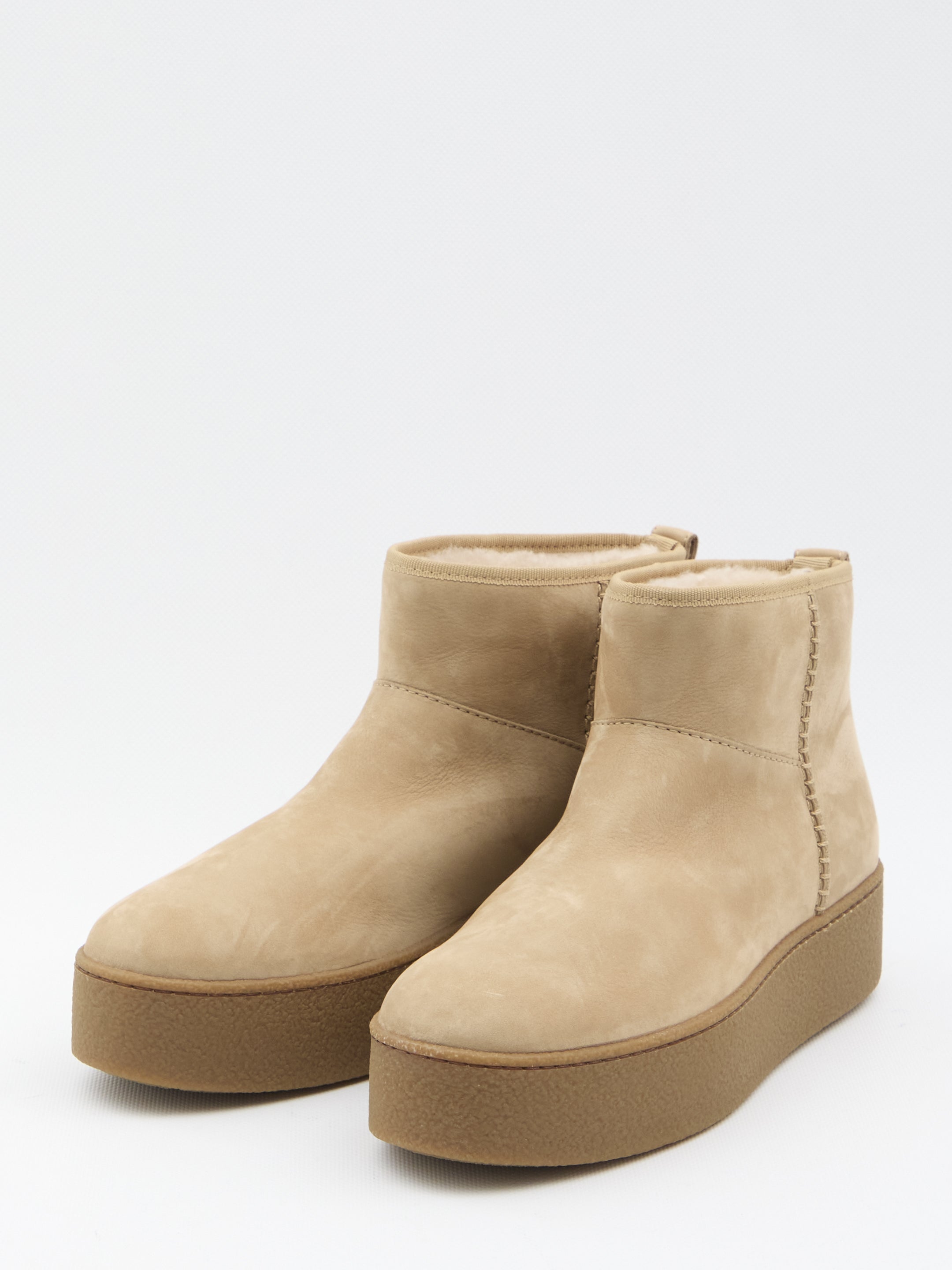 HOGAN 36 shearling ankle boots