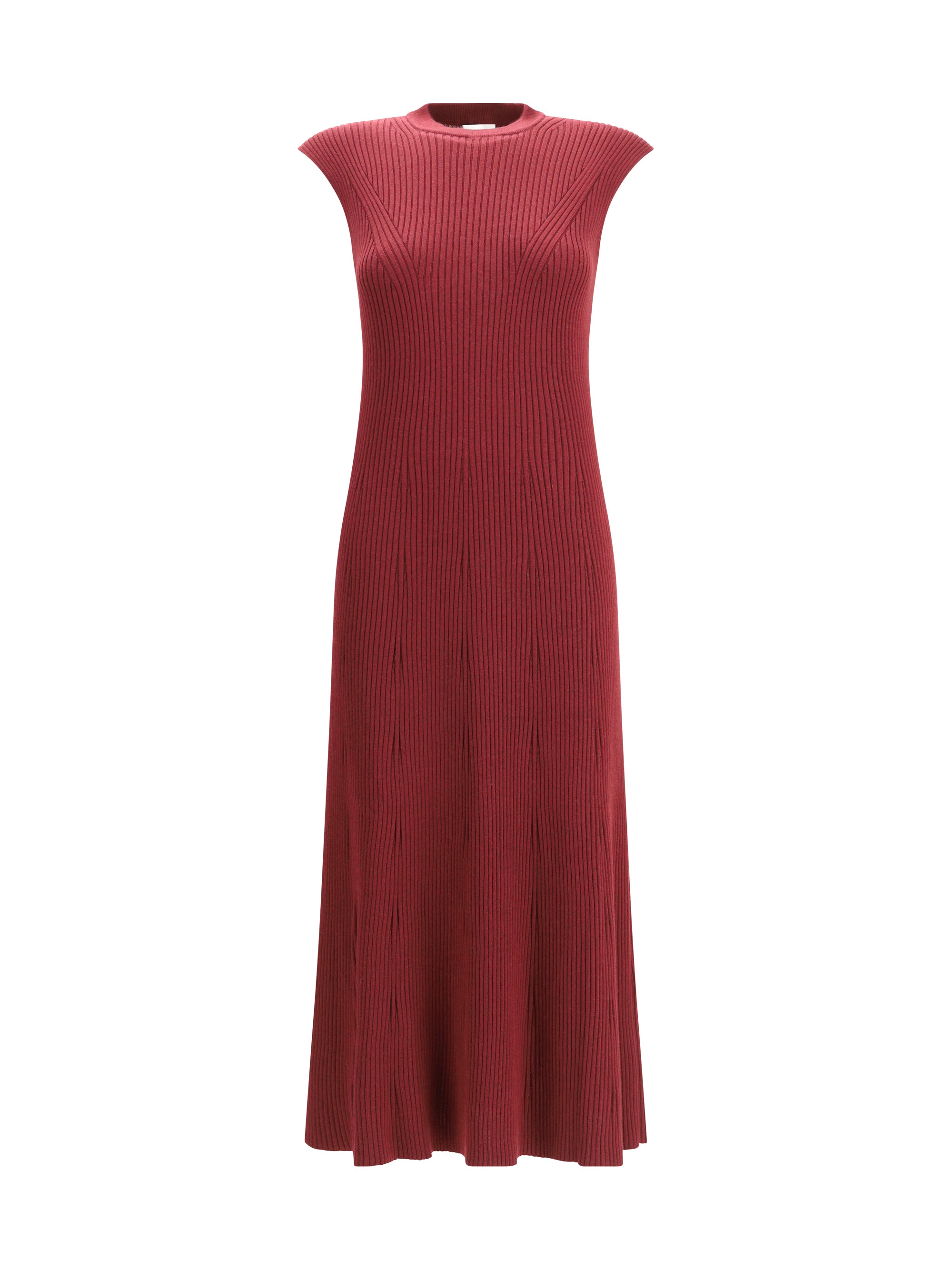 SA SU PHI 42 ribbed cashmere silk sleeveless long dress