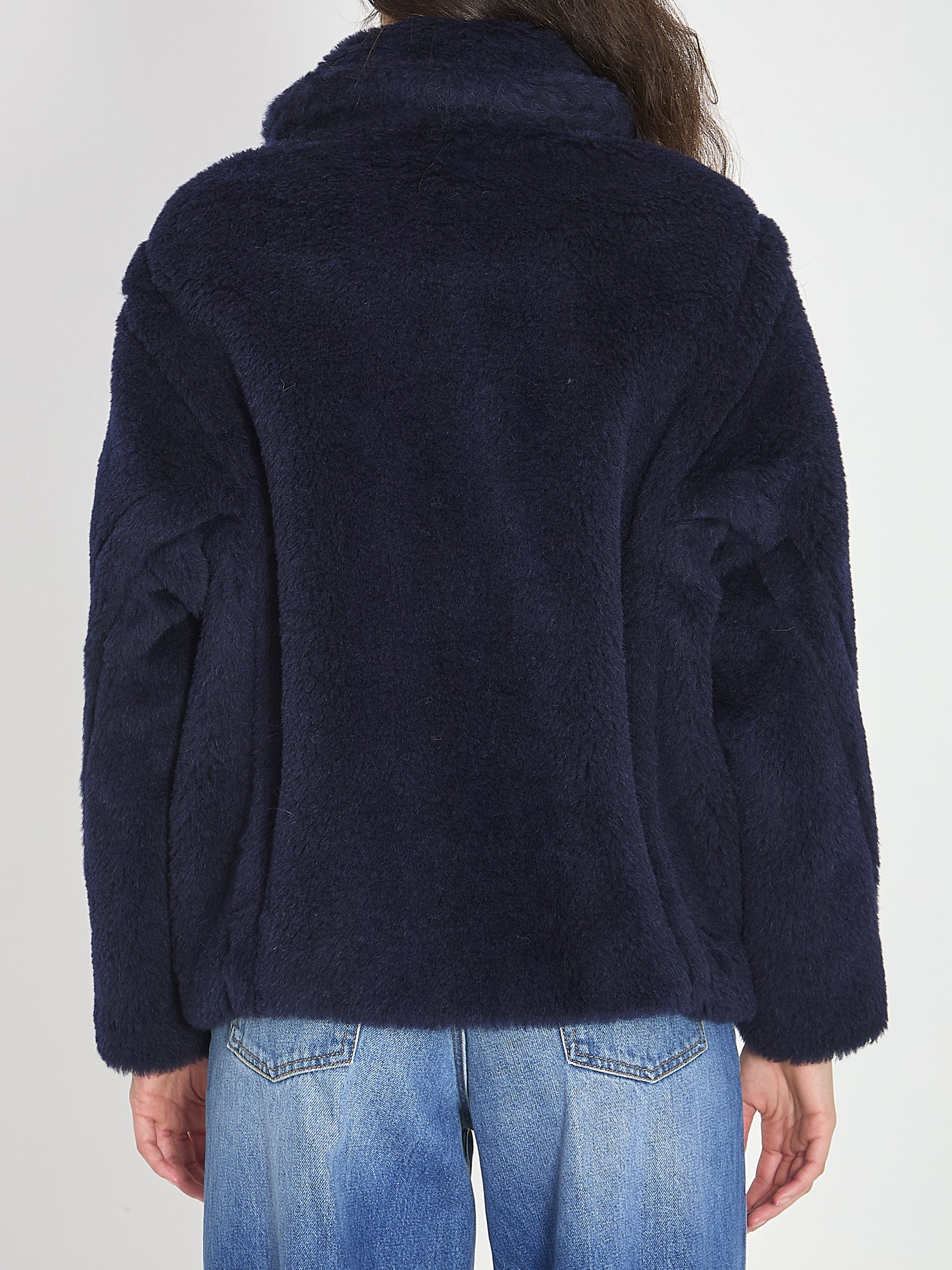 MAX MARA 40 cropped teddy coat