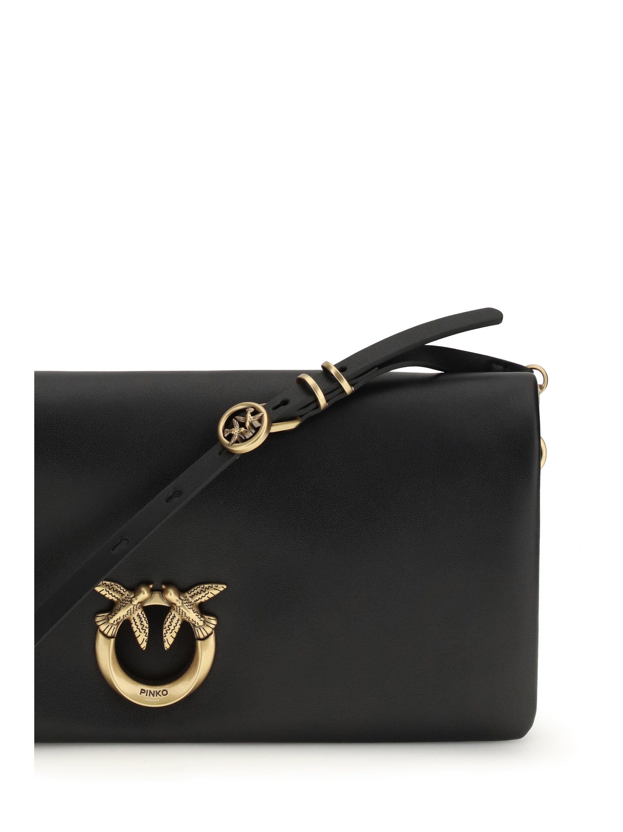 PINKO OS love medium clutch bag